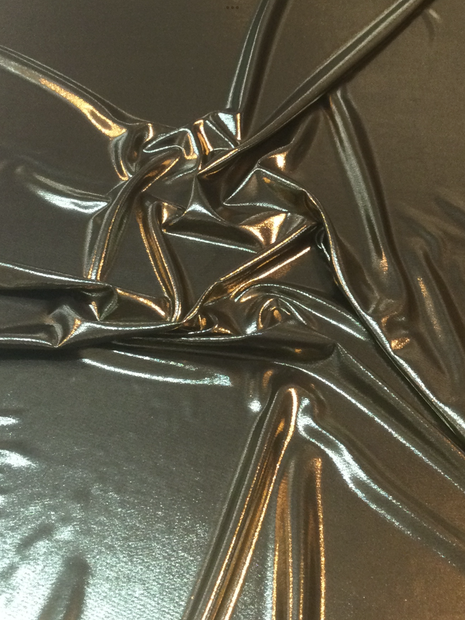 Gold Metallic Foil Coated Polyester/Spamdex Jersey