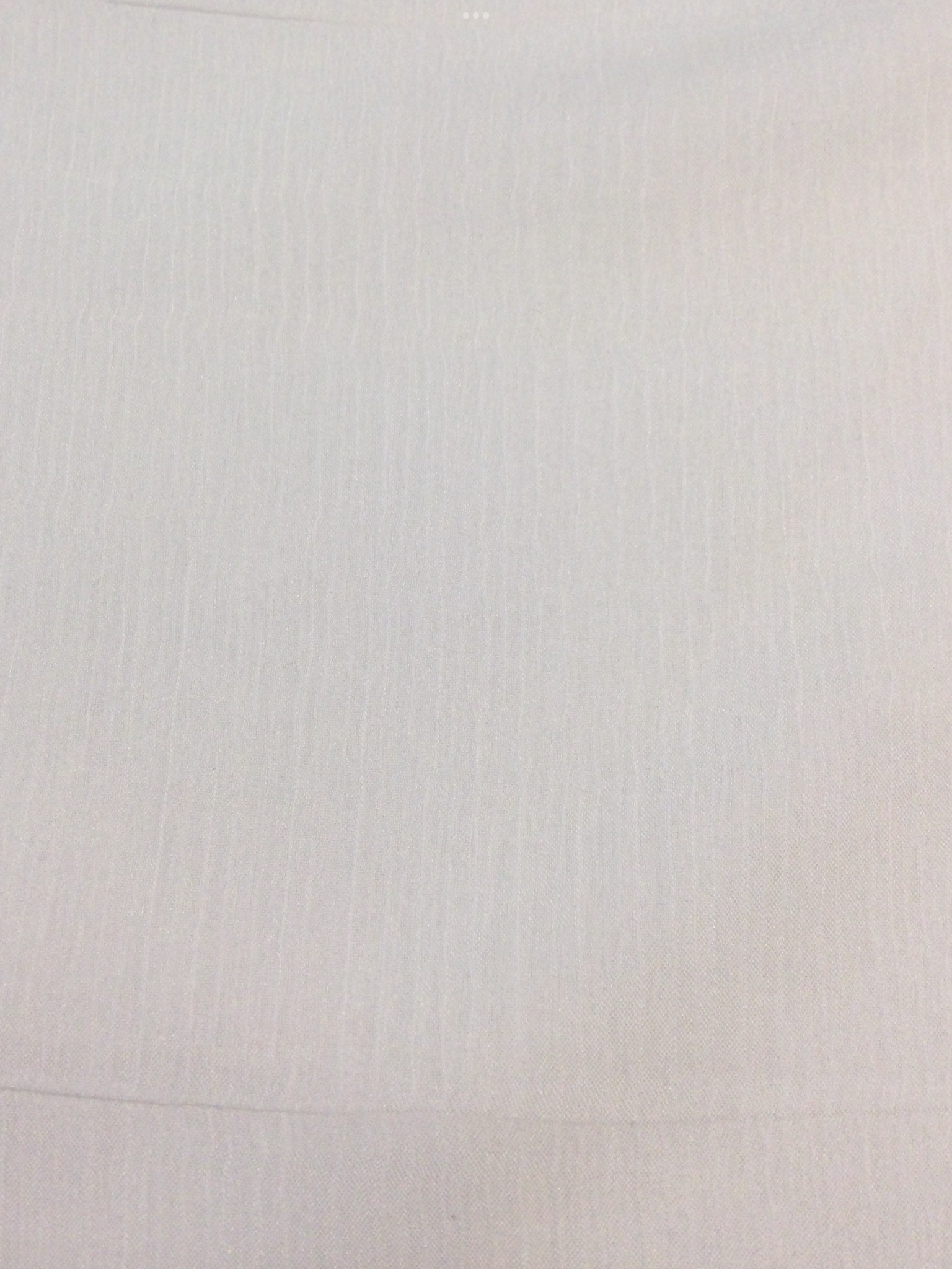 100% Polyester Crinkle Chiffon in White