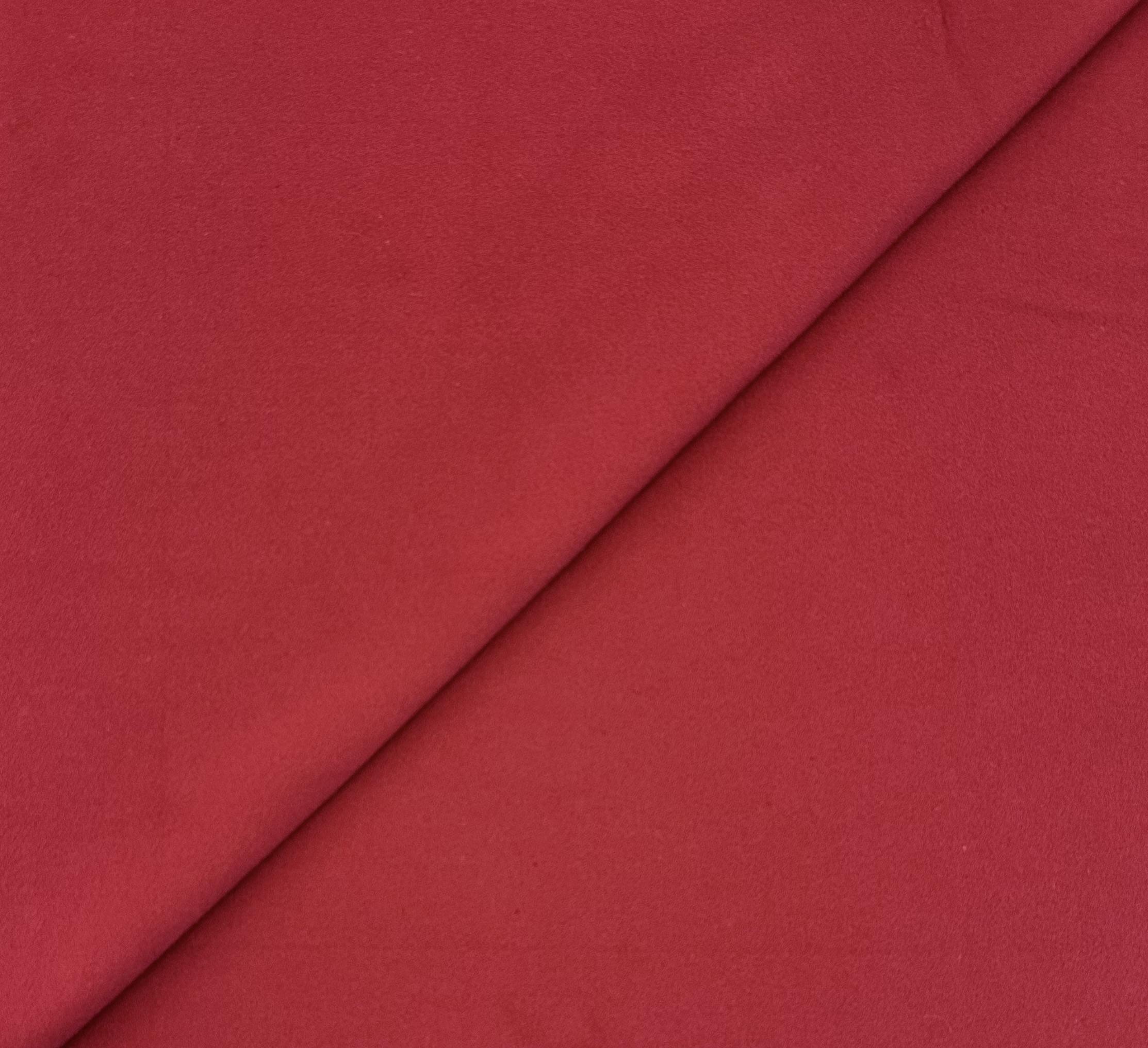 Organic Cotton Flannel in Crimson