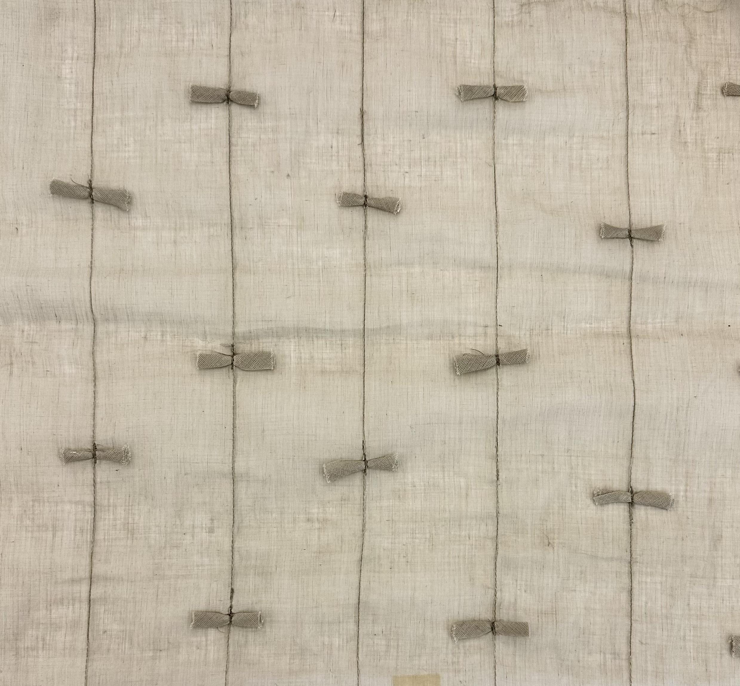 Indian Voile Novelty Bow Cotton in Tan