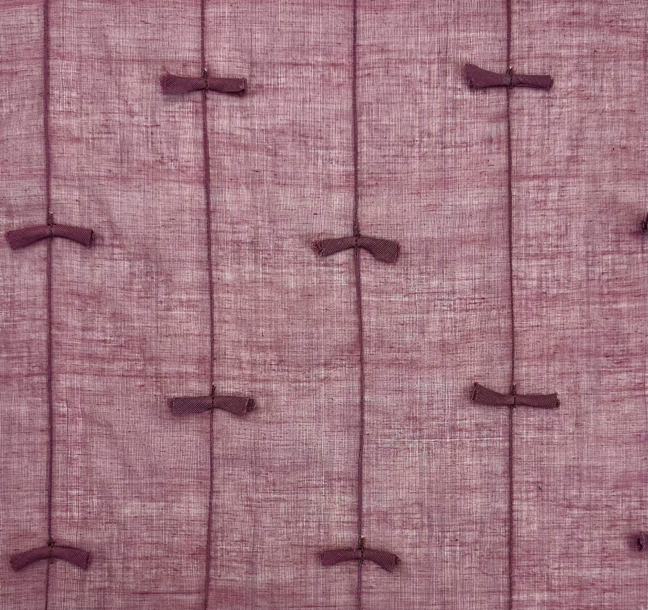 Indian Voile Novelty Bow Cotton in Sangria