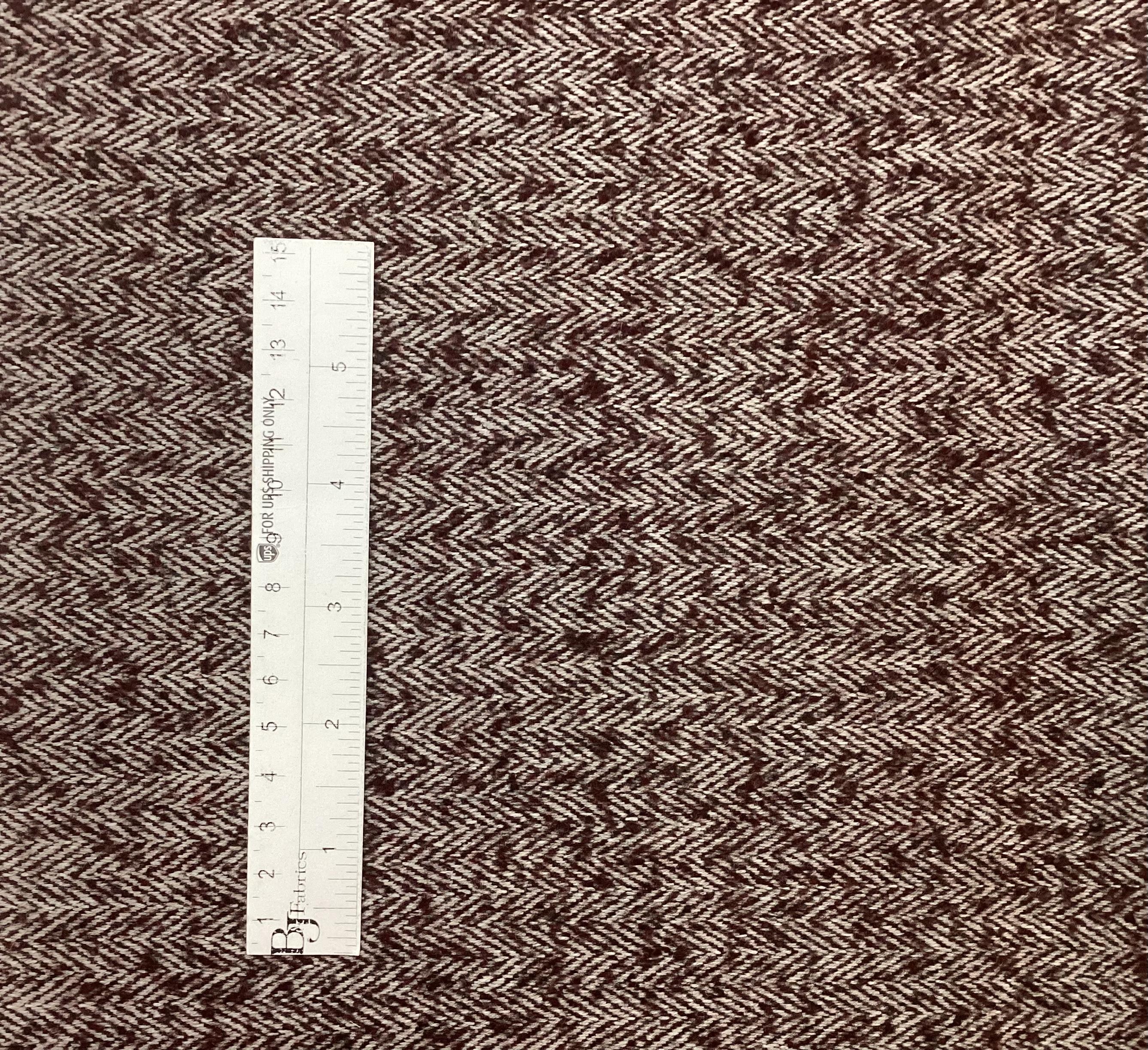 Austrian Wool Angora & Nylon Herringbone In Malbec Silver Grey