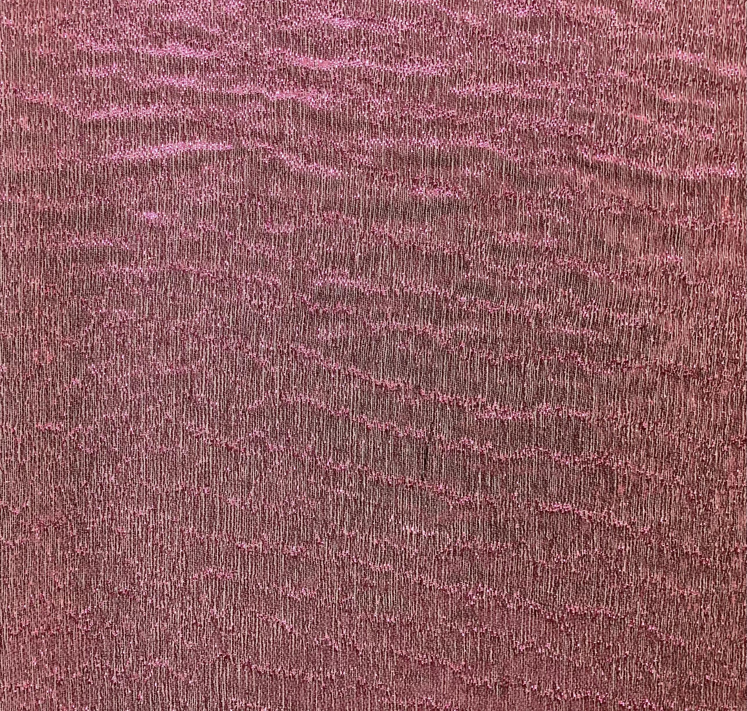 Made In Italy Silk & Metallic Sheer In Pink