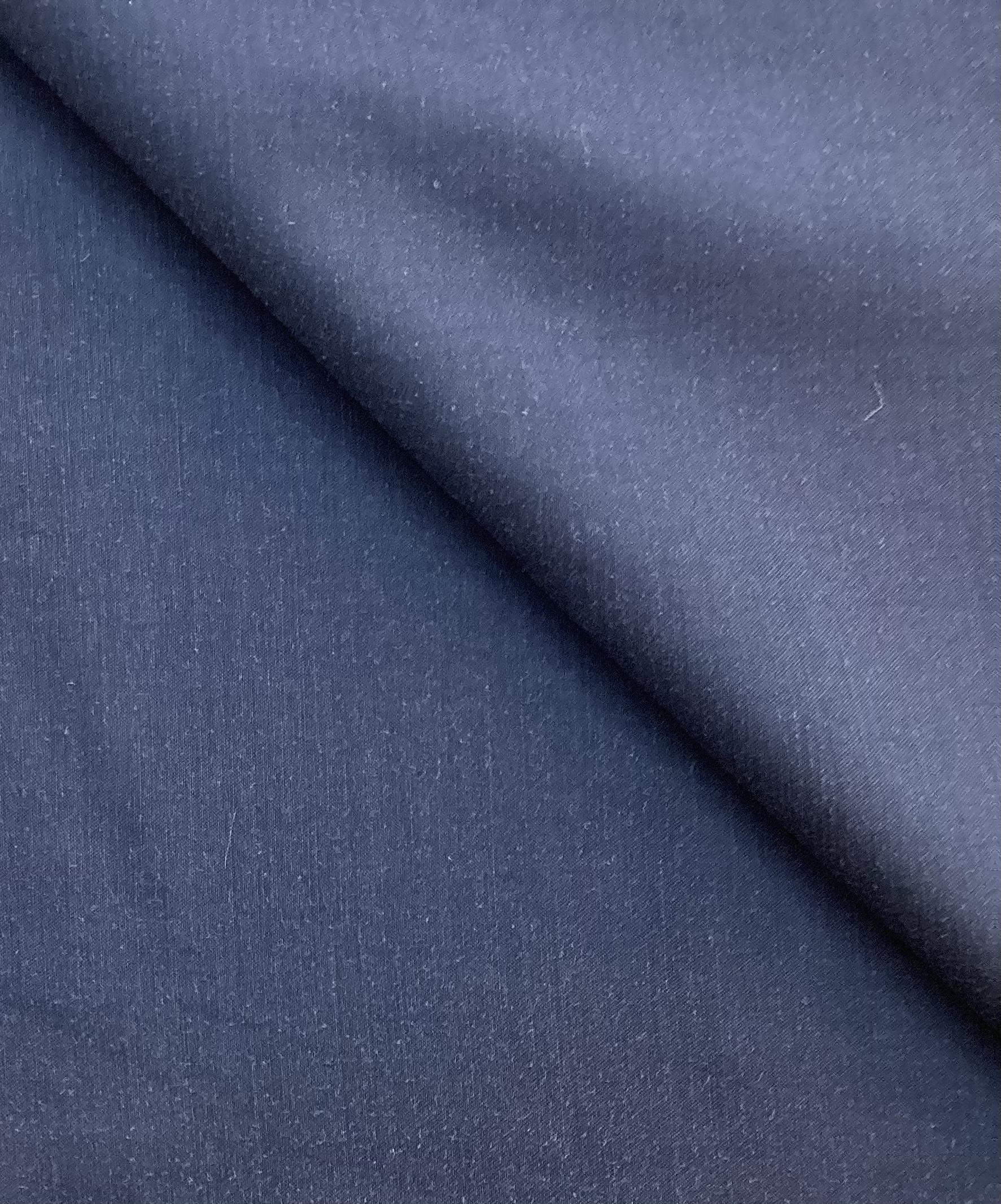 Made in Japan Sandwashed Cupro Sateen in Navy