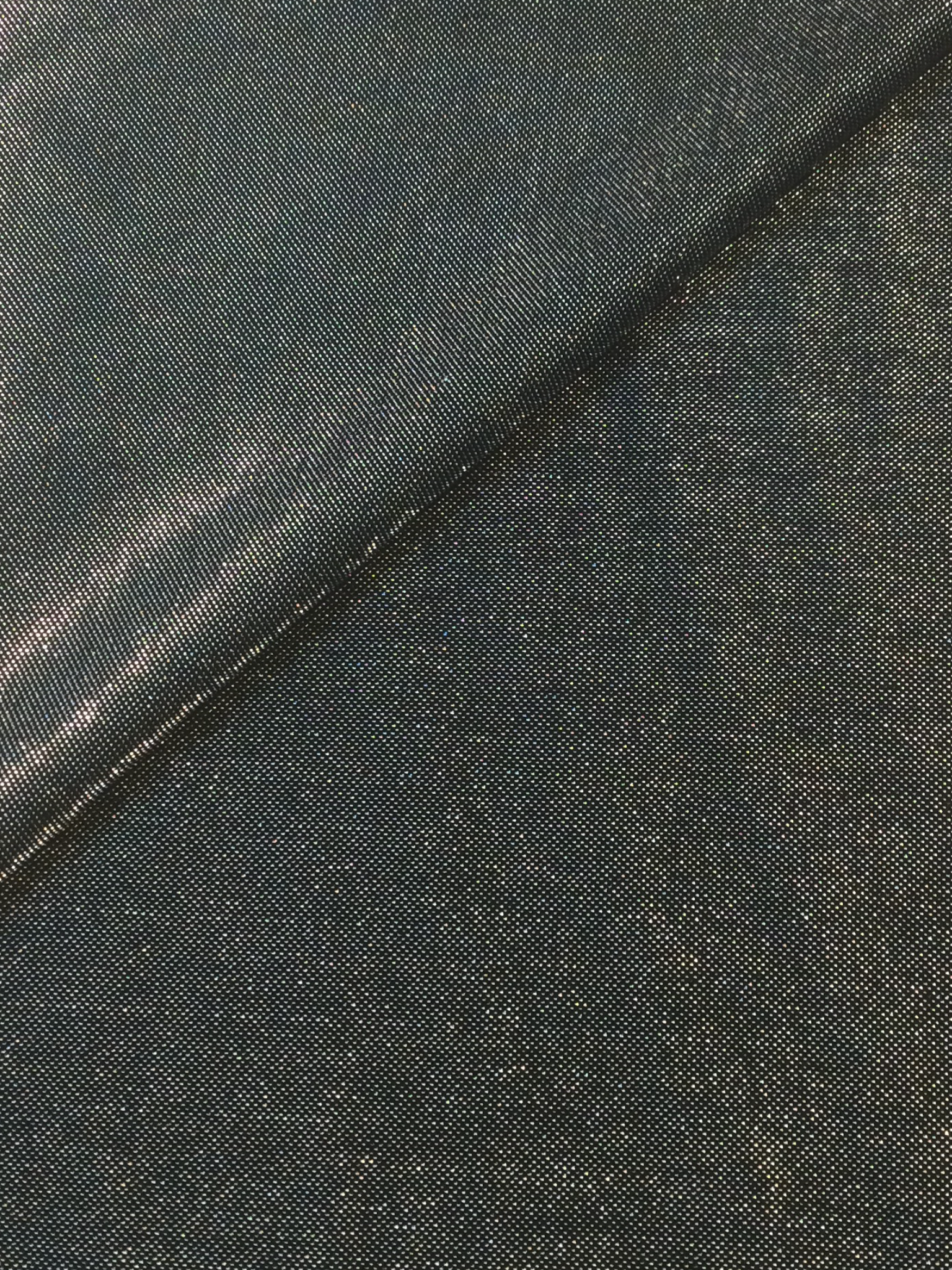 Knit Lame' in Silver/Black