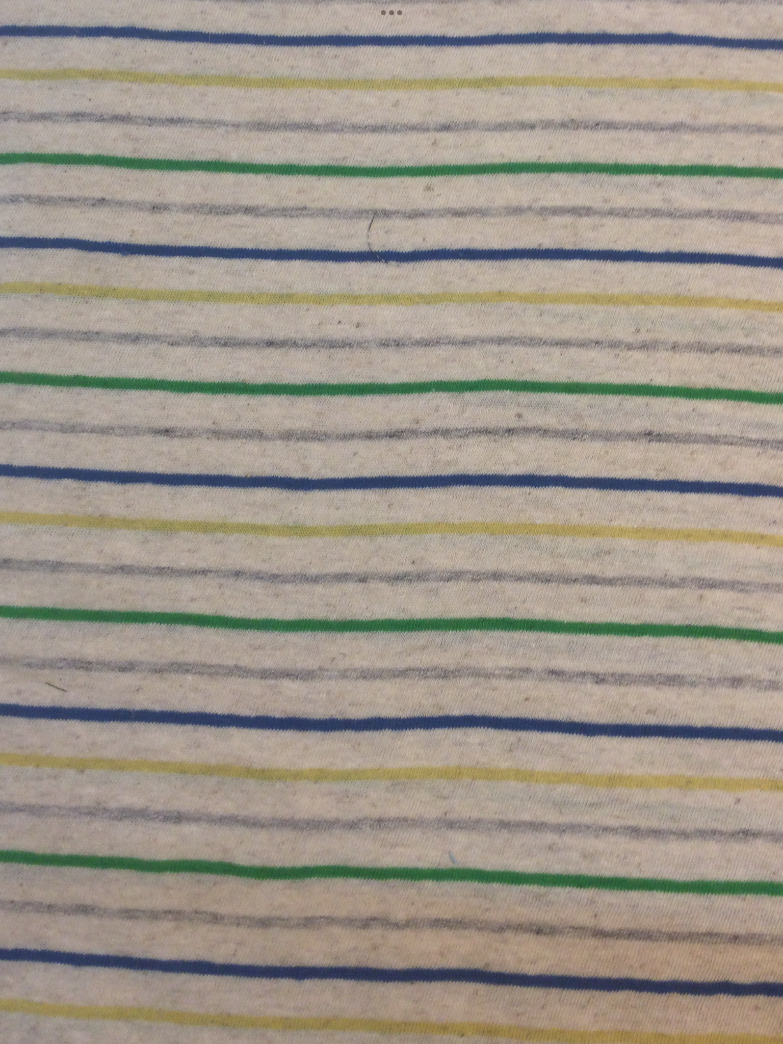 Cotton Knit Stripe in Natural/Green/Blue/Yellow