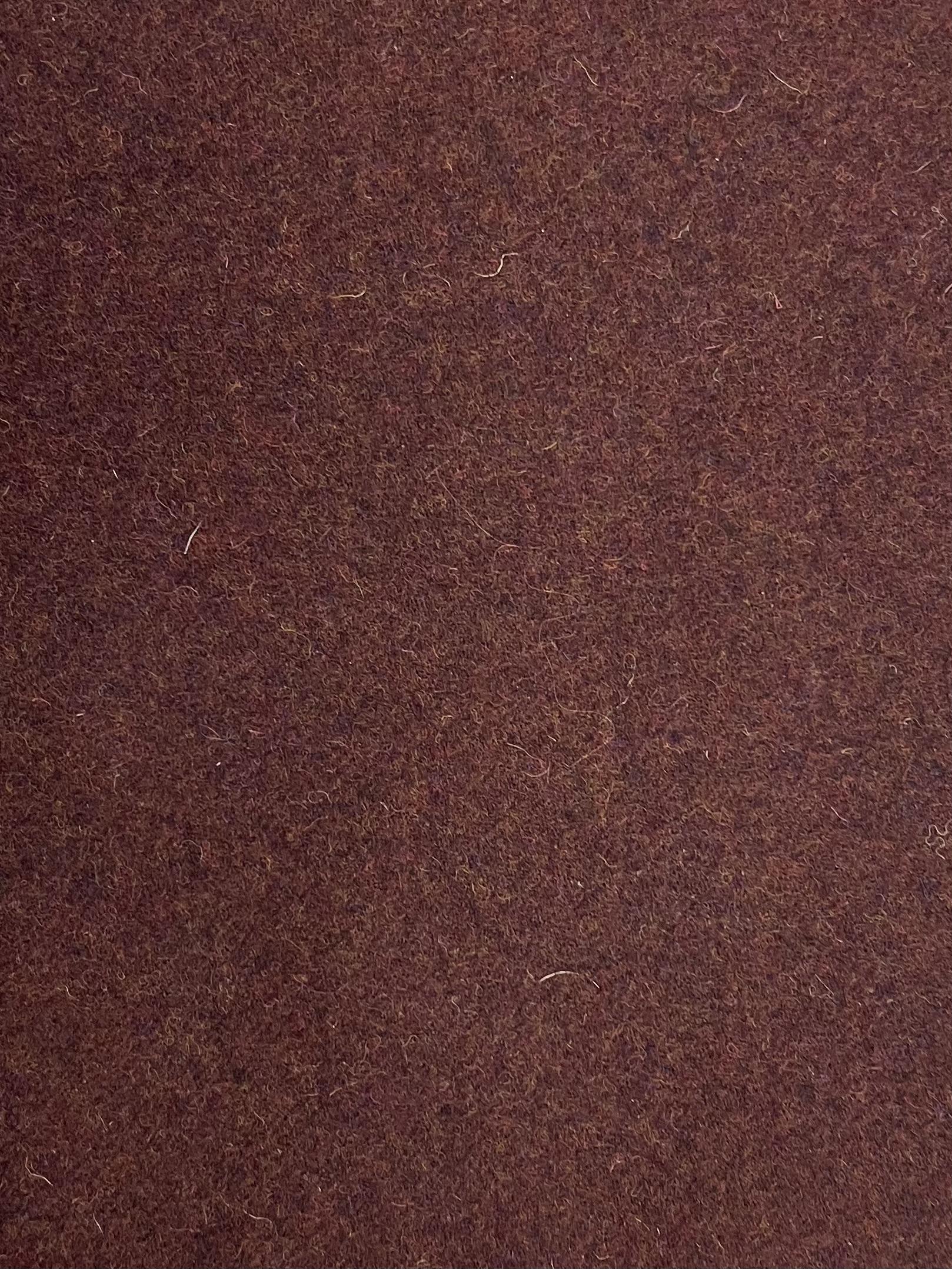 English Wool Tweed in Dark Sienna