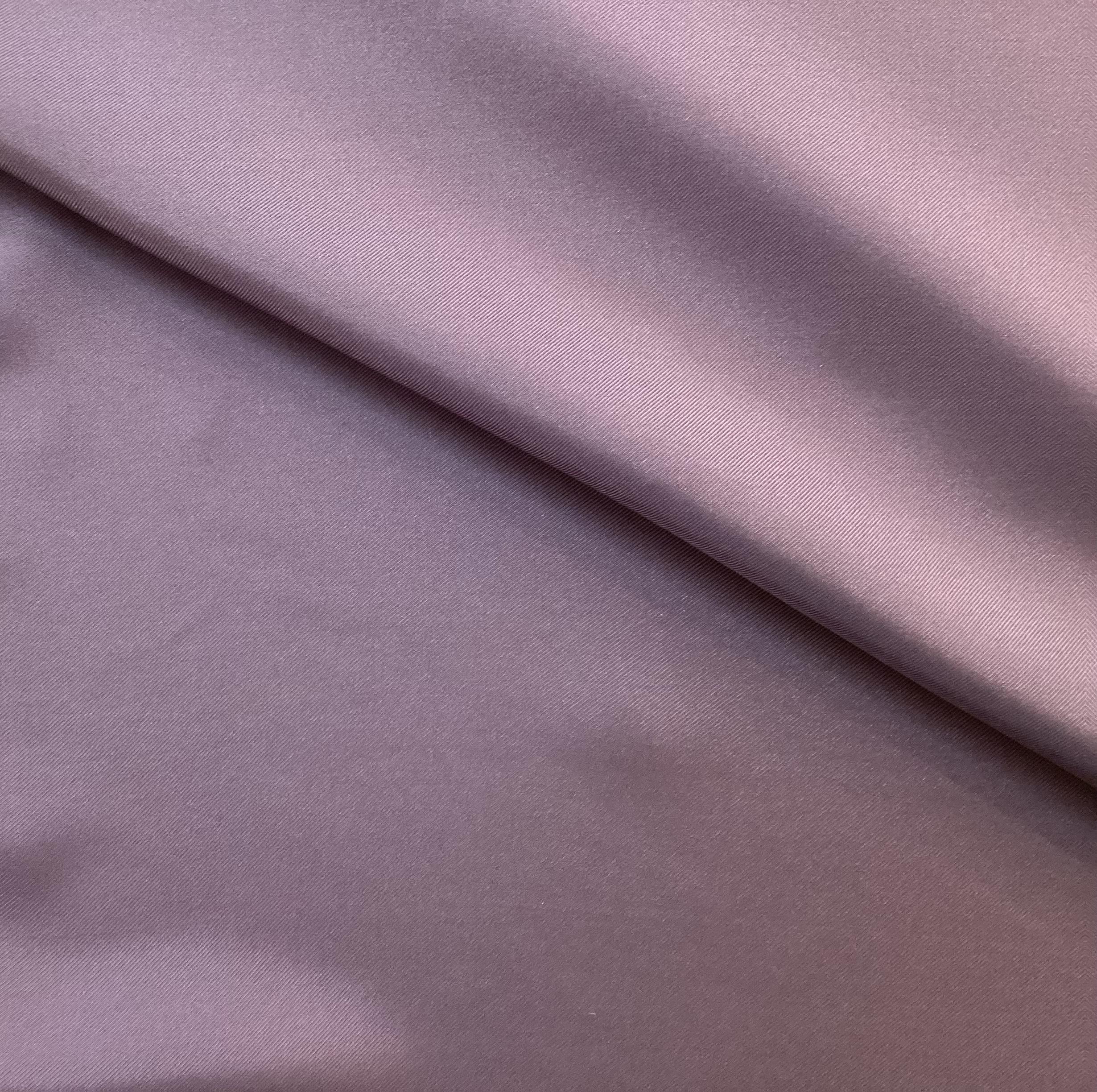 100% Silk Twill In Lilac