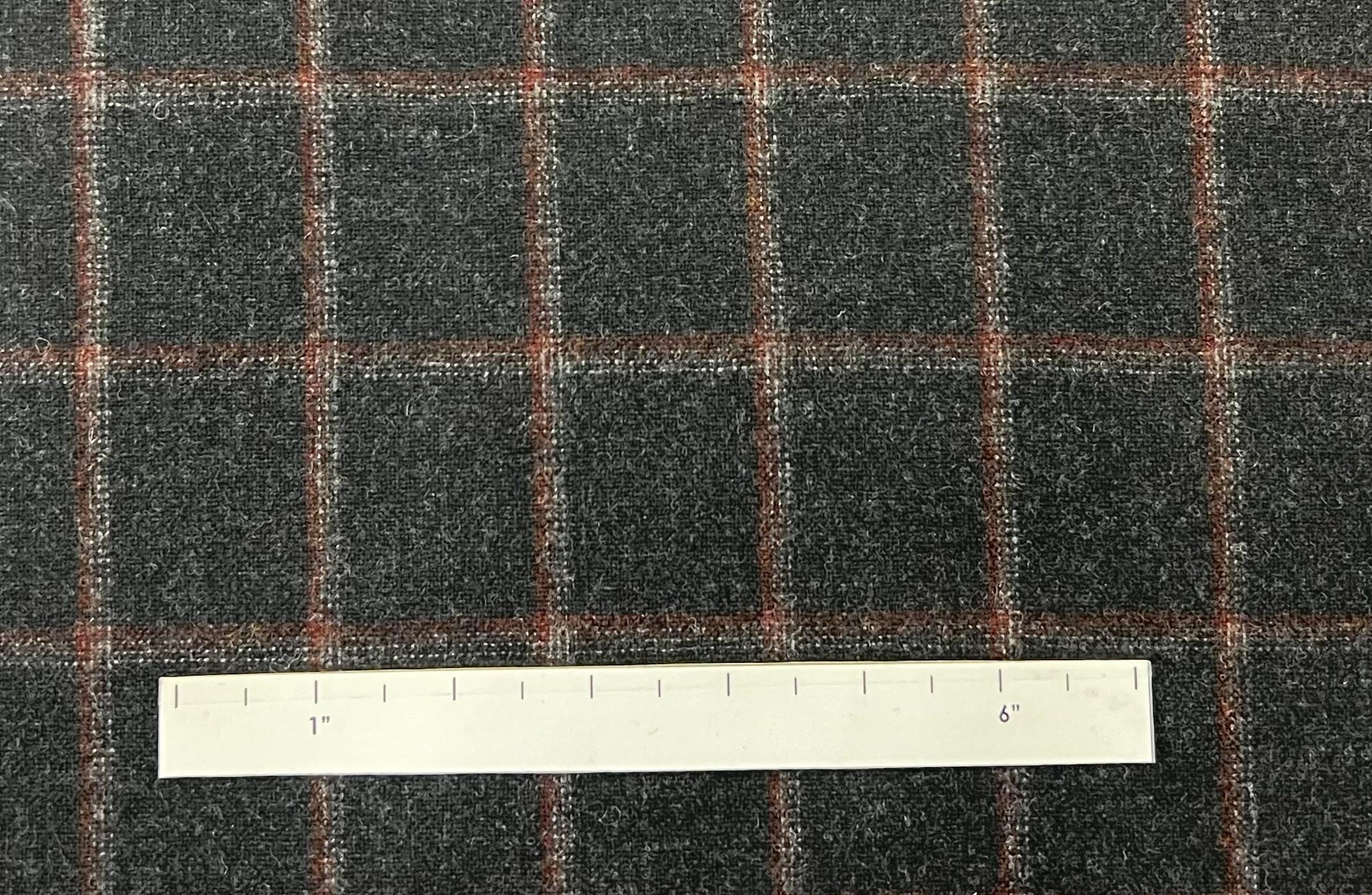 Made in Italy Wool Super 120's/Cashmere Windowpane