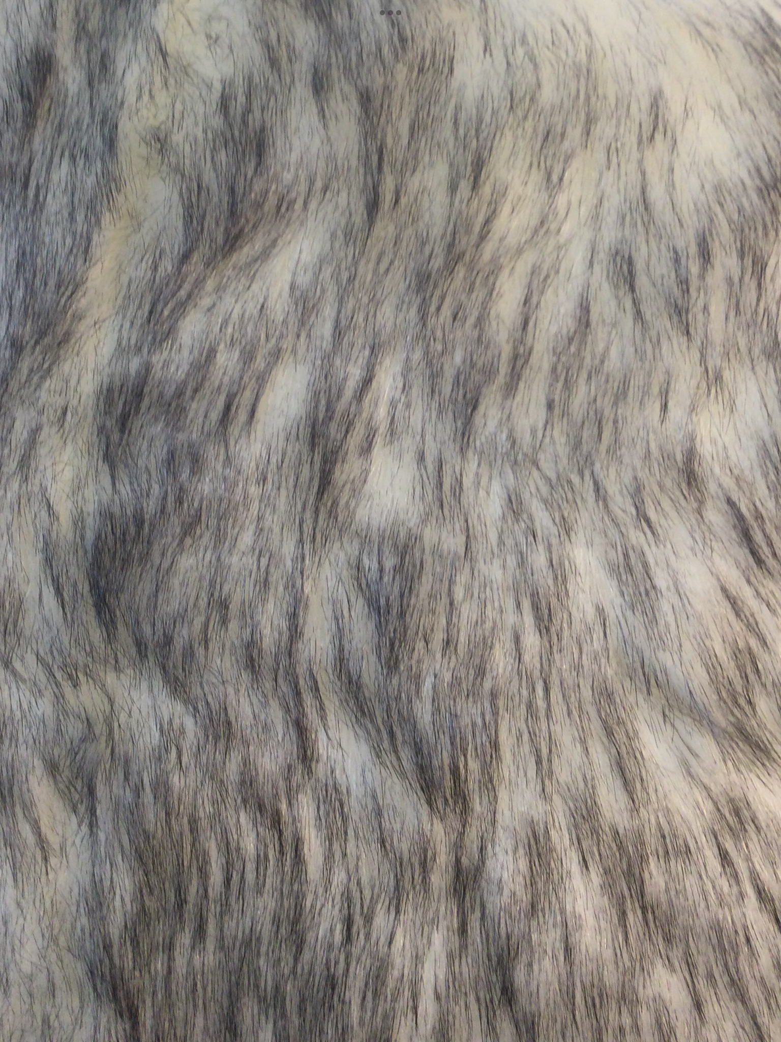 Luxury Faux Fur in White/Black