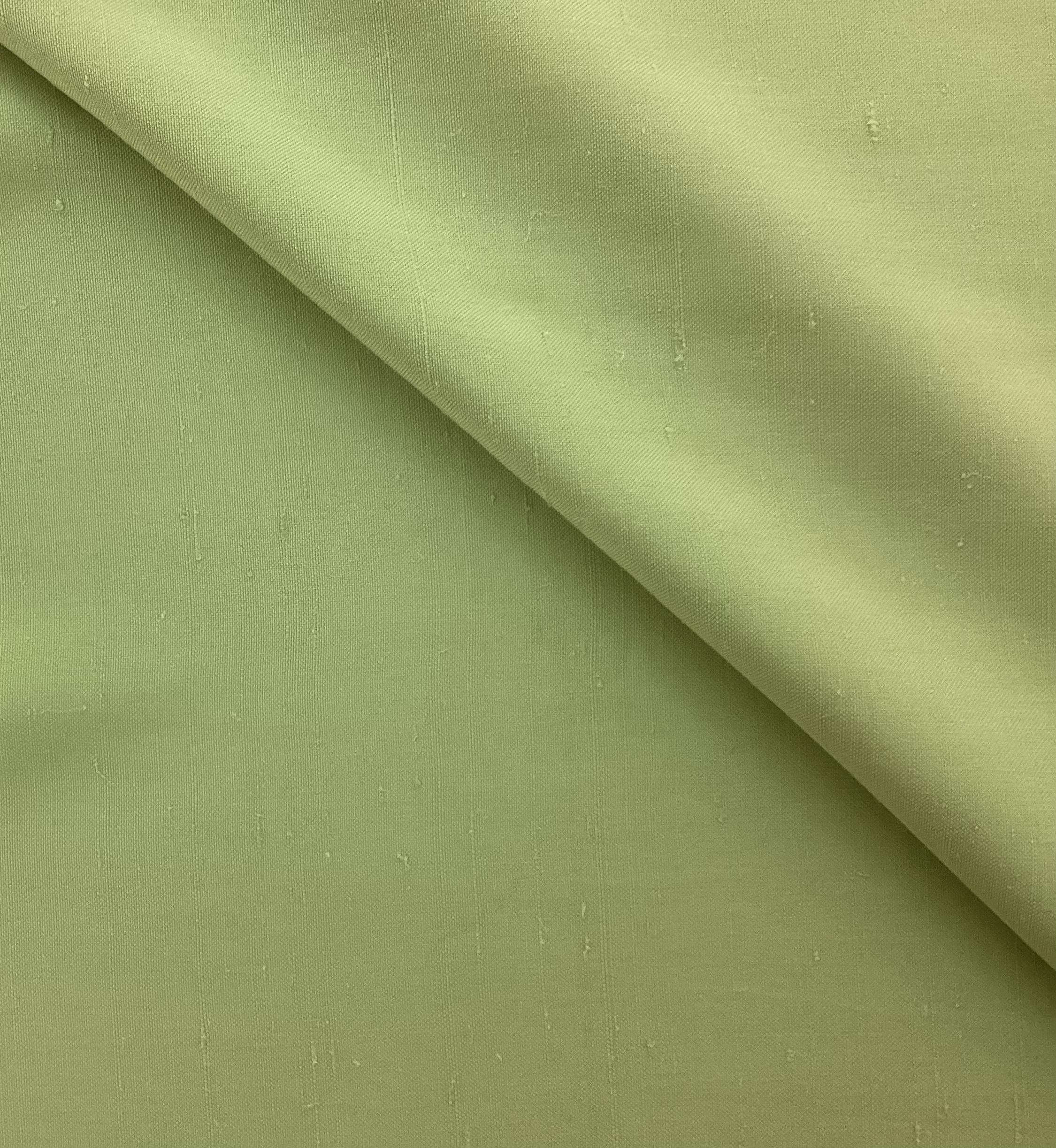 Made in Italy 100% Silk Duppioni in Sring Green