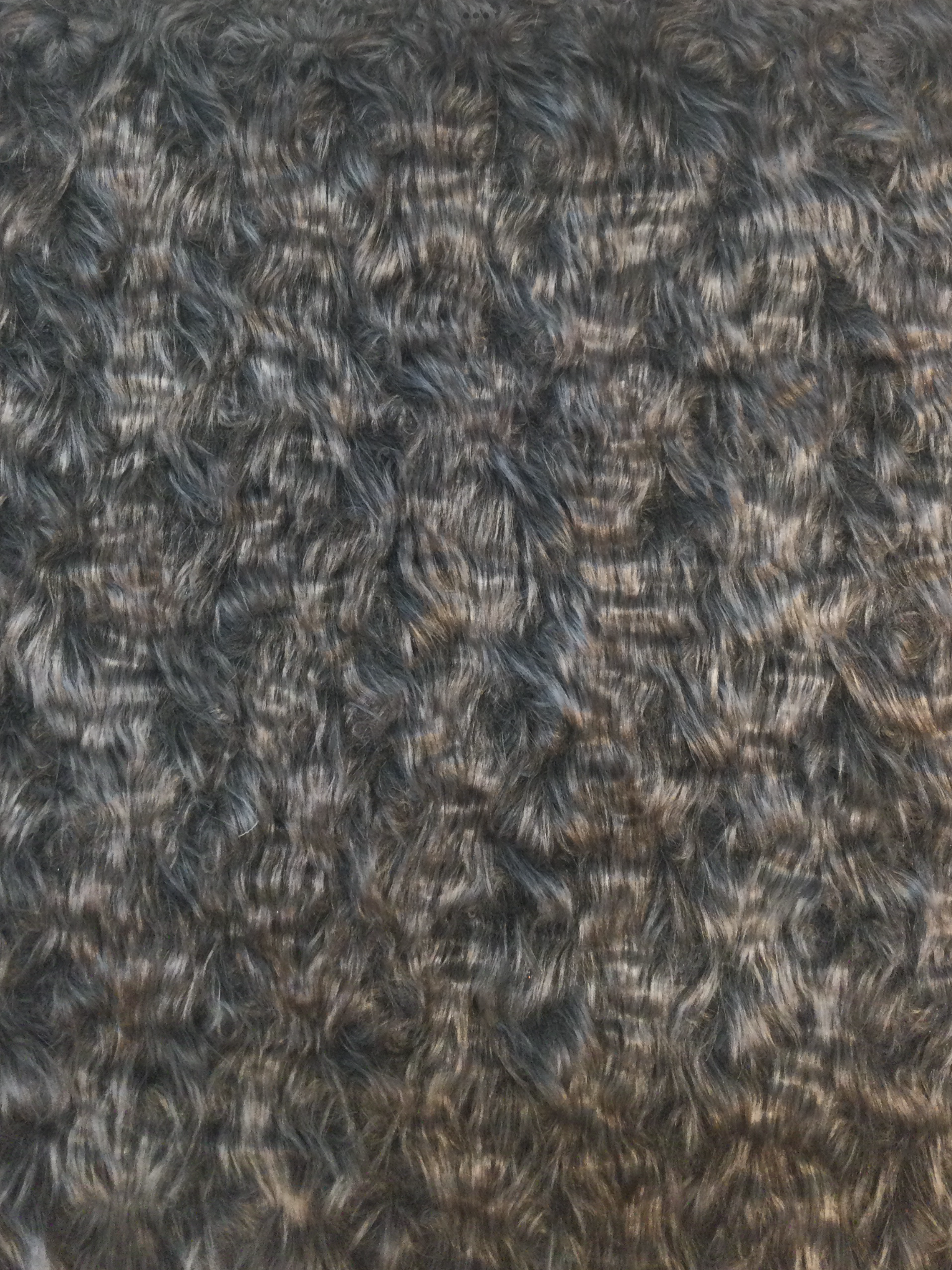 Curly Faux Fur in Grey