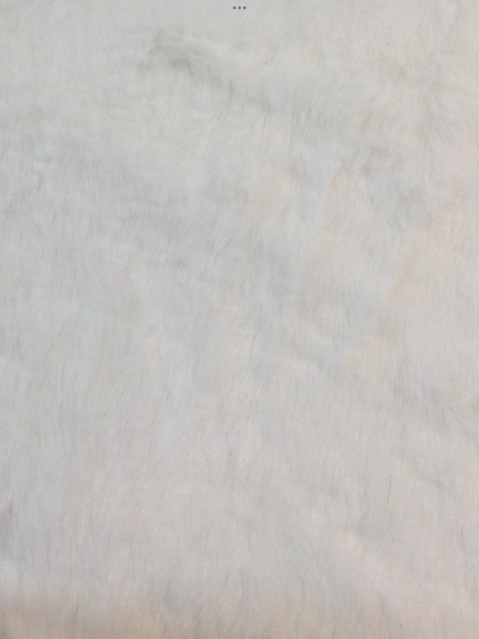 Faux Fur in Snow White