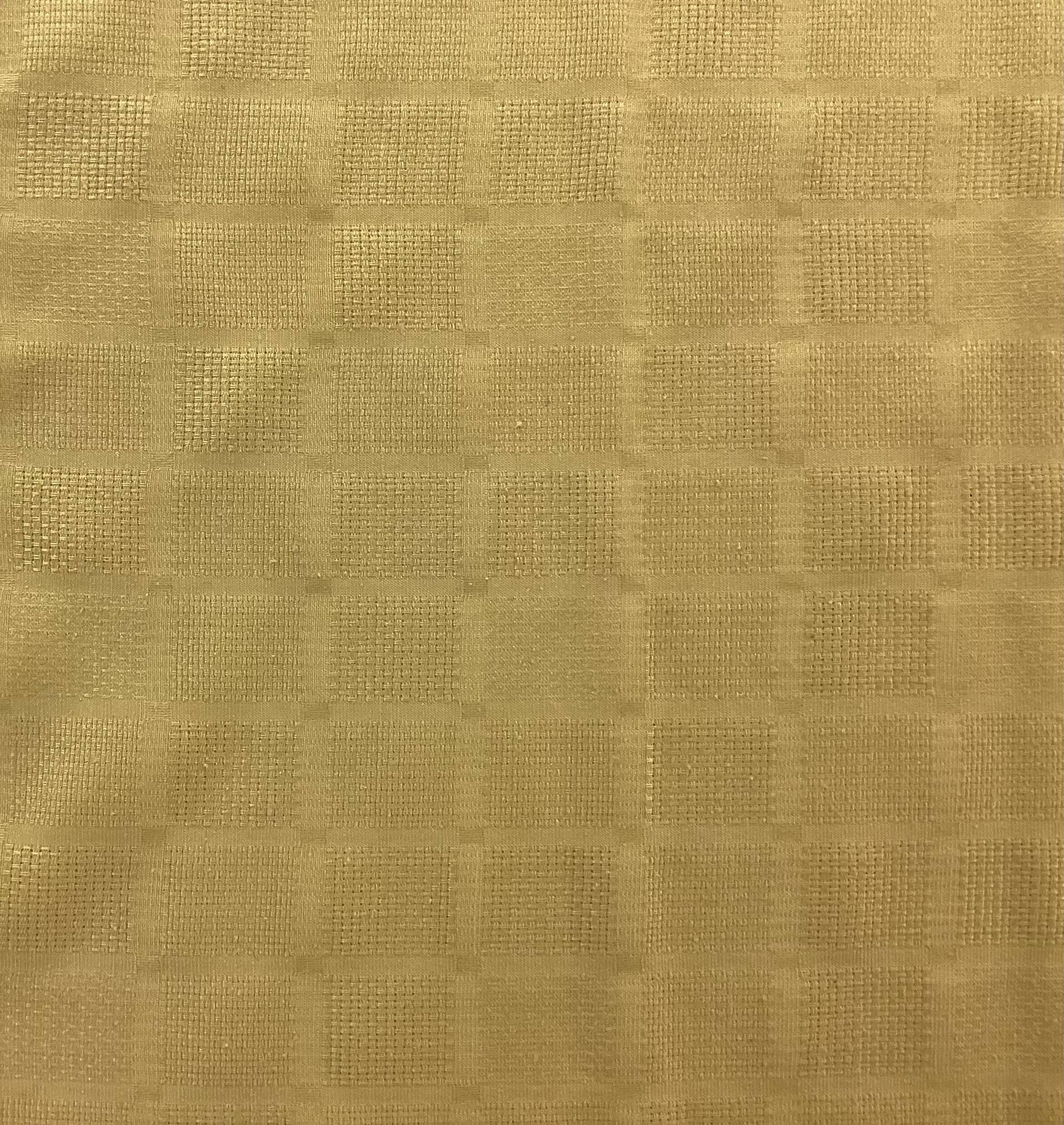 Made in Italy Pure Silk Mini Check Pattern Jacquard in Gold