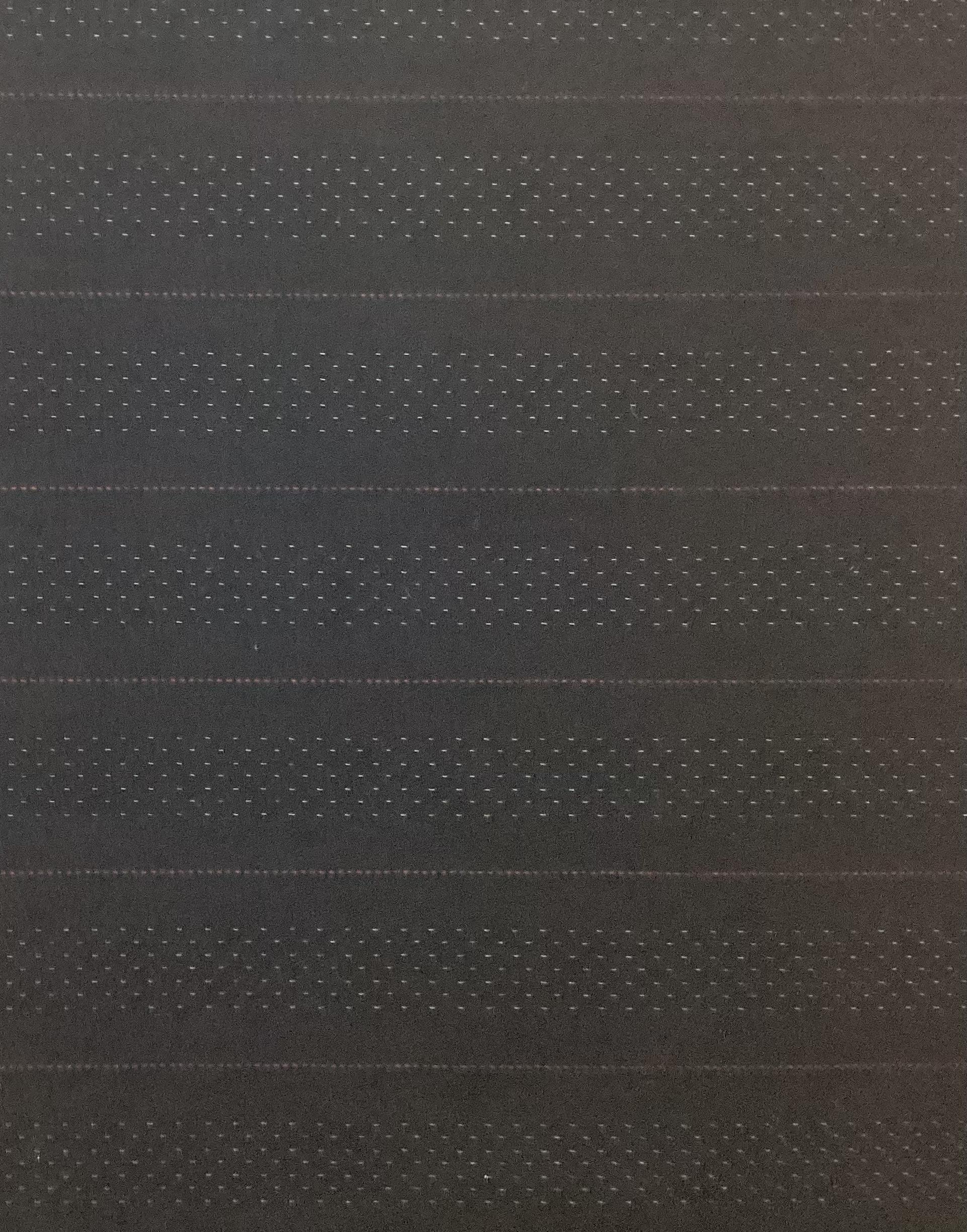 Italian Wool Satin Novelty Stripe In Black With Red Stripe