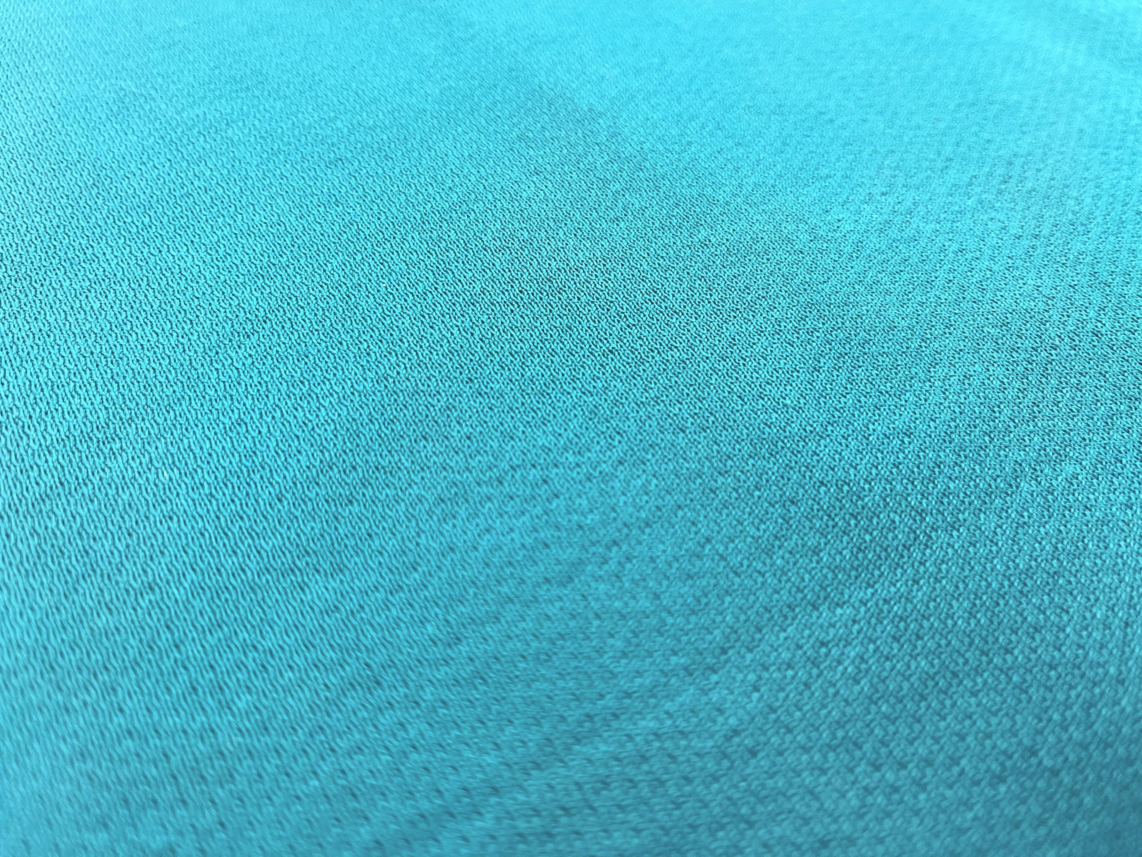 Cotton Pique Knit in Turqouise Fabric in Warehouse