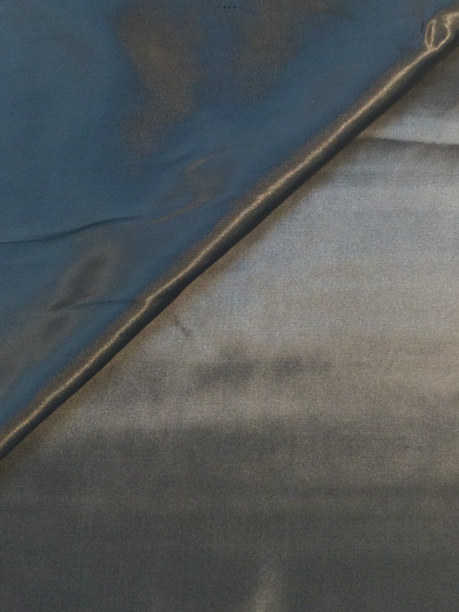 Italian Sillk & Rayon Charmeuse in Pewter