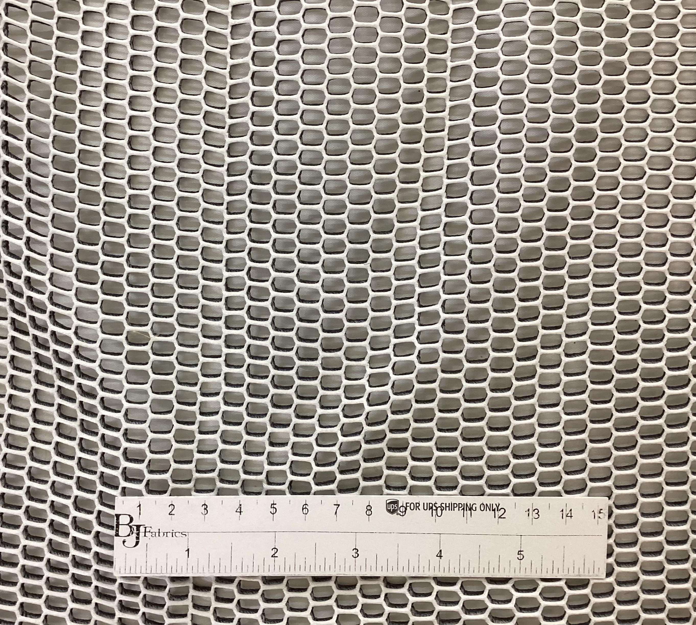 Double Face Novelty Honeycomb Mesh In Black White