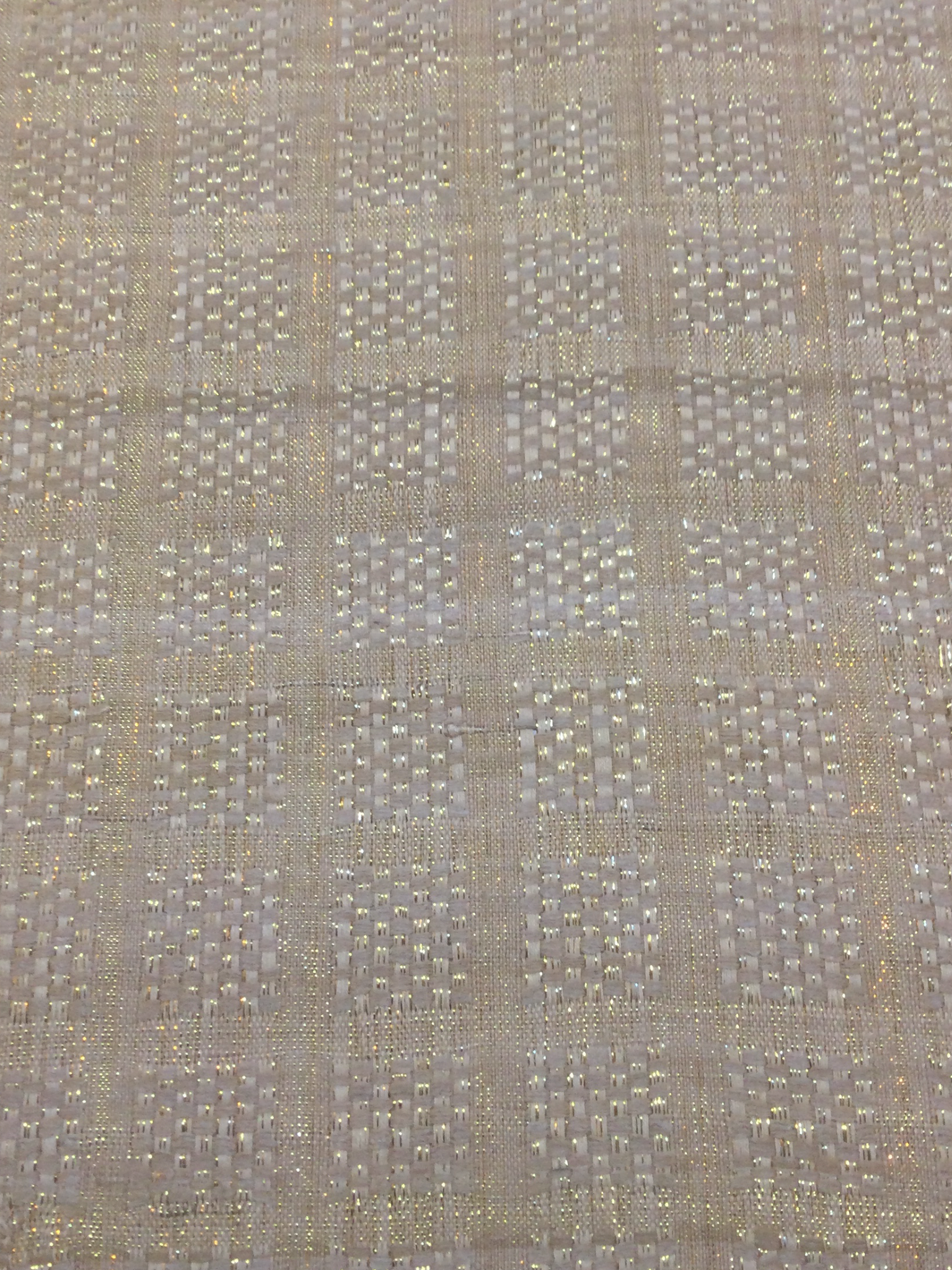 Raw Silk Metallic Plaid
