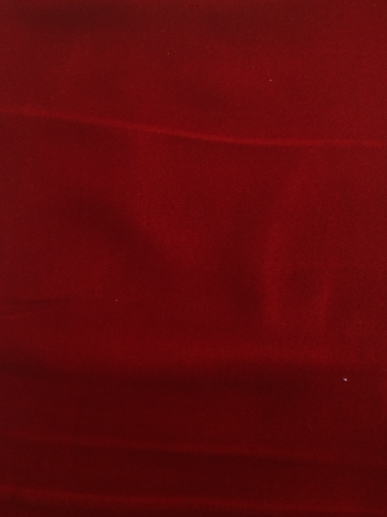 Rayon Velvet in Fire Engine Red