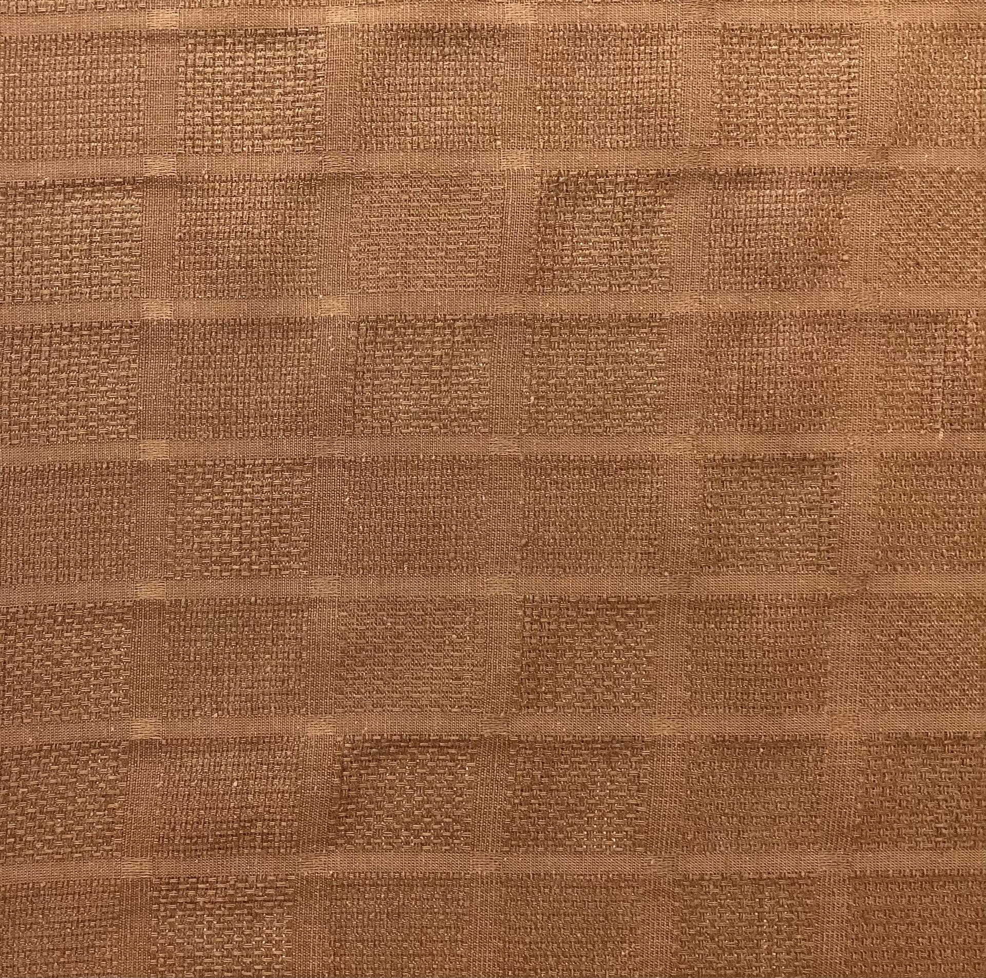 Made in Italy Pure Silk Mini Check Pattern Jacquard in Chocolate