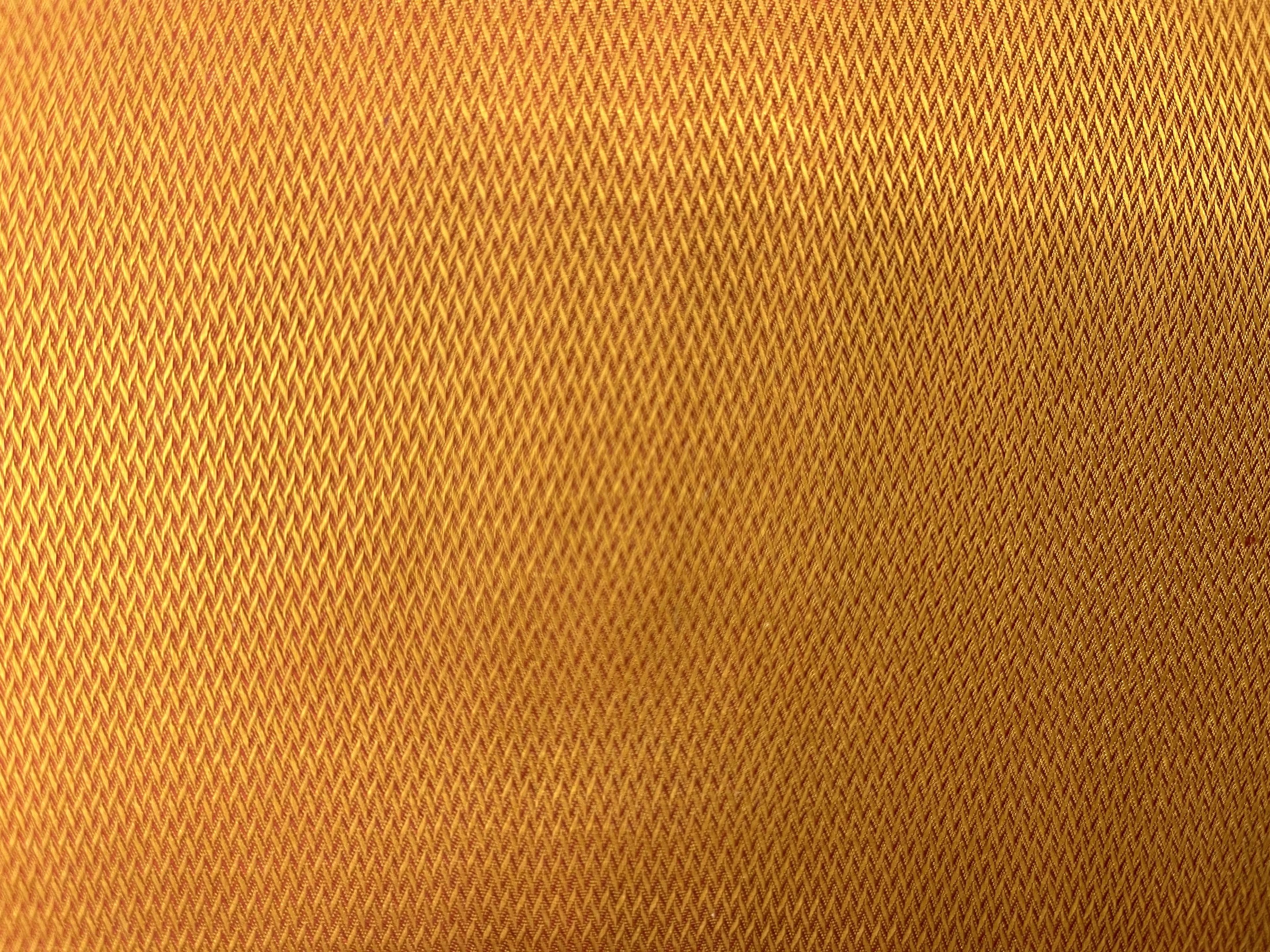 Made in Italy 100% Silk Iridescent Pique in Orange