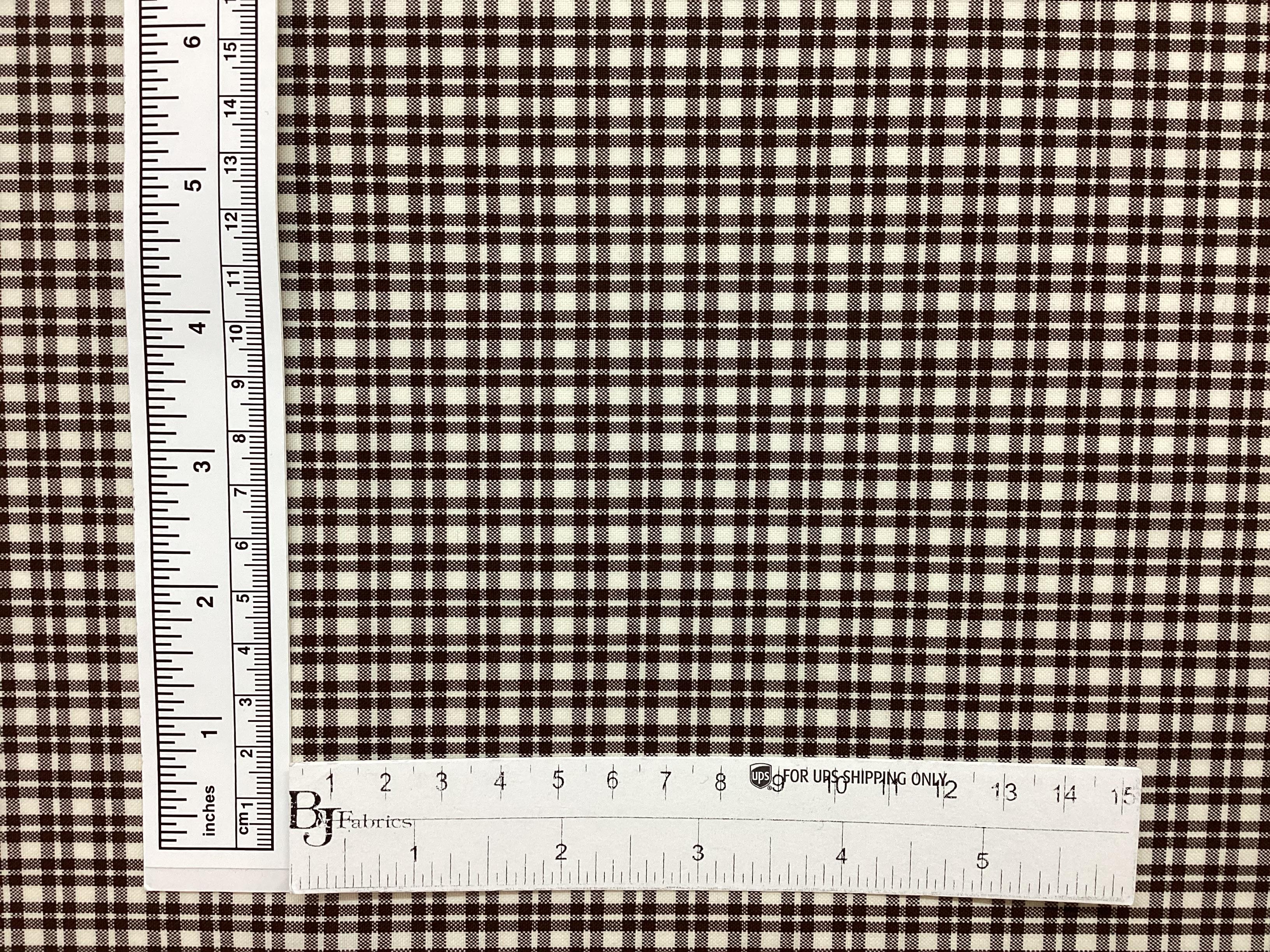 Italian Loro Piana Wool Super 150's in Brown White