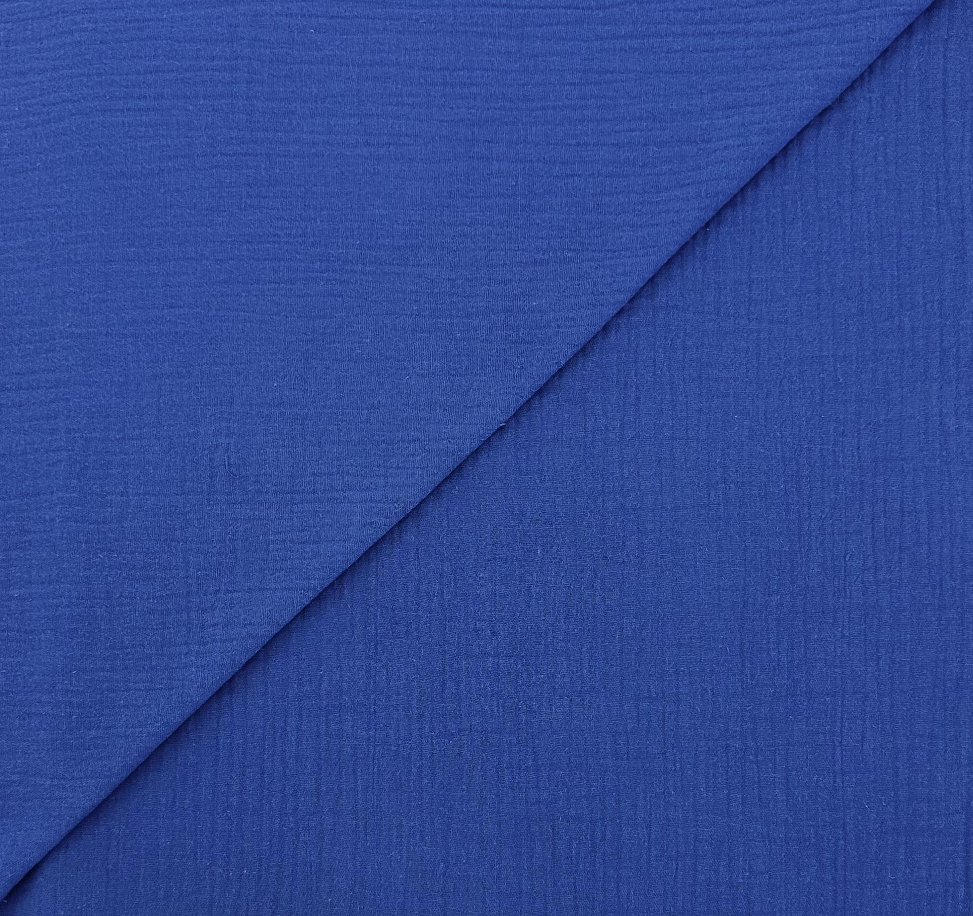 Cotton Double Gauze in Royal