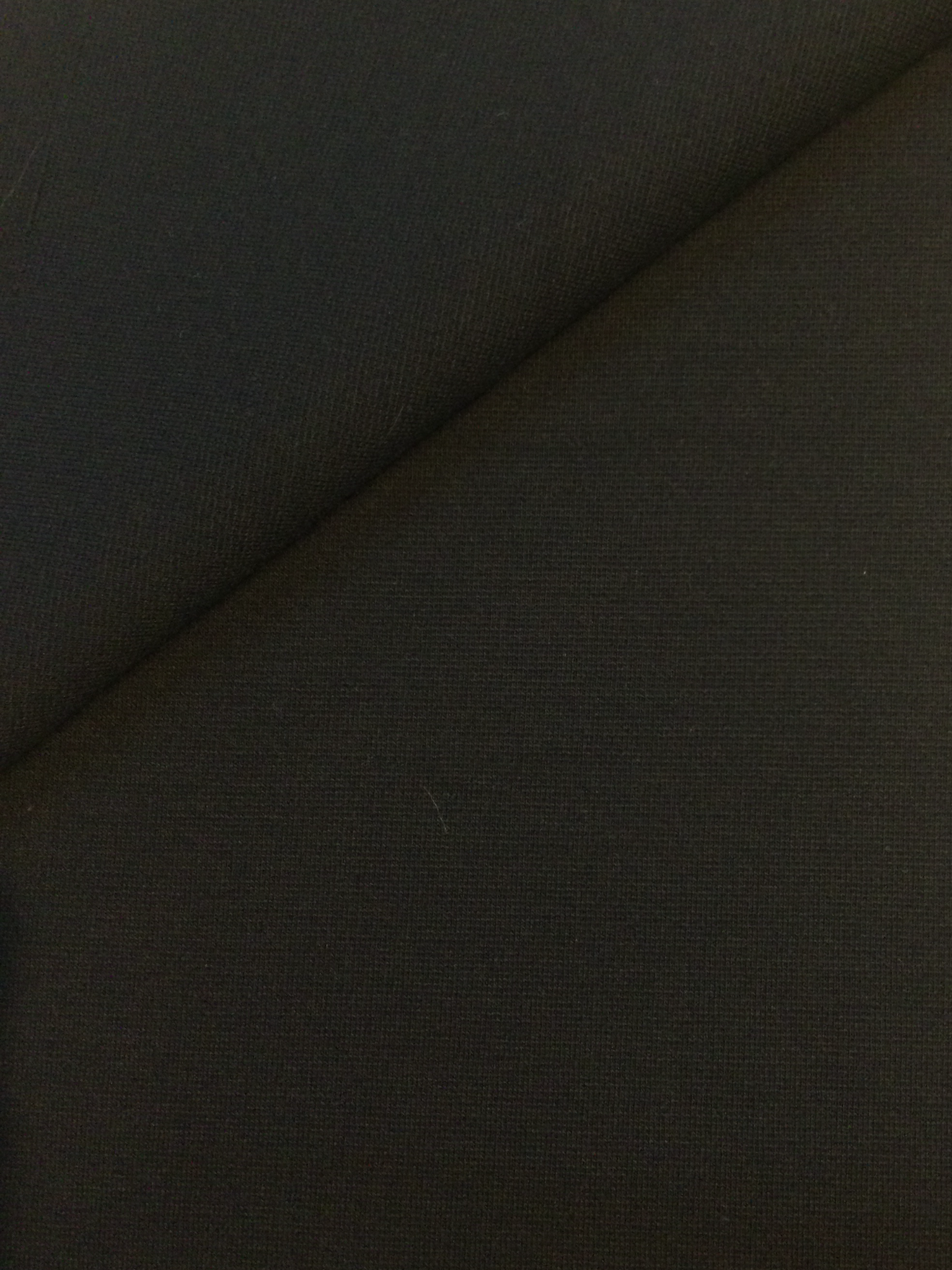 Heavy Wool Double Knit in Dark Navy