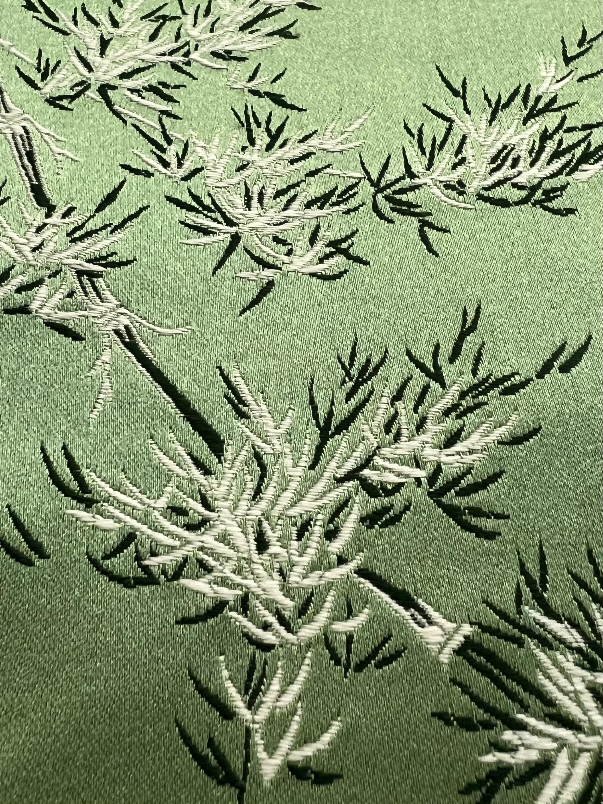 Chinese Brocade Celadon Bamboo Garden