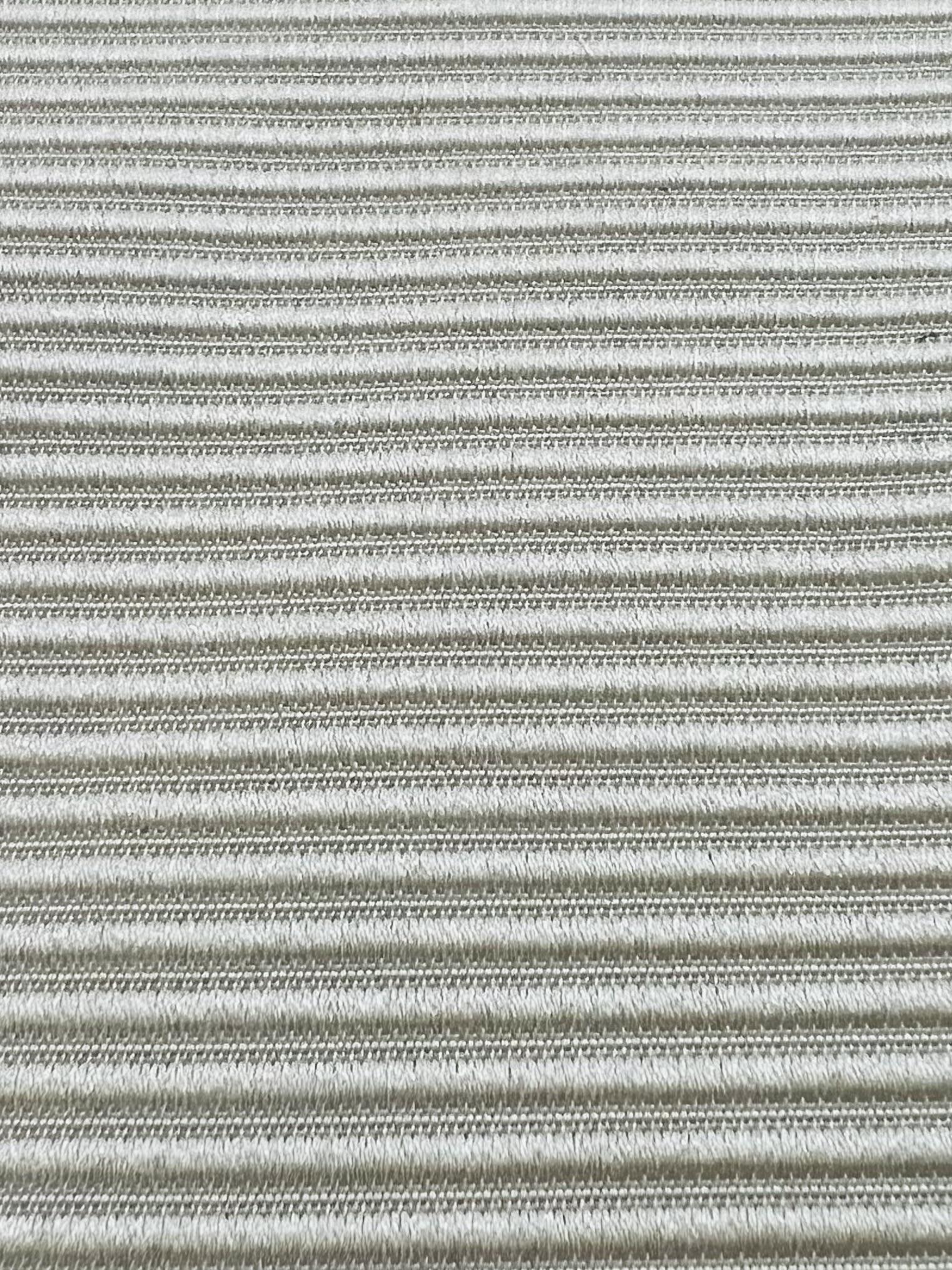 Silk Ottoman in Antique White