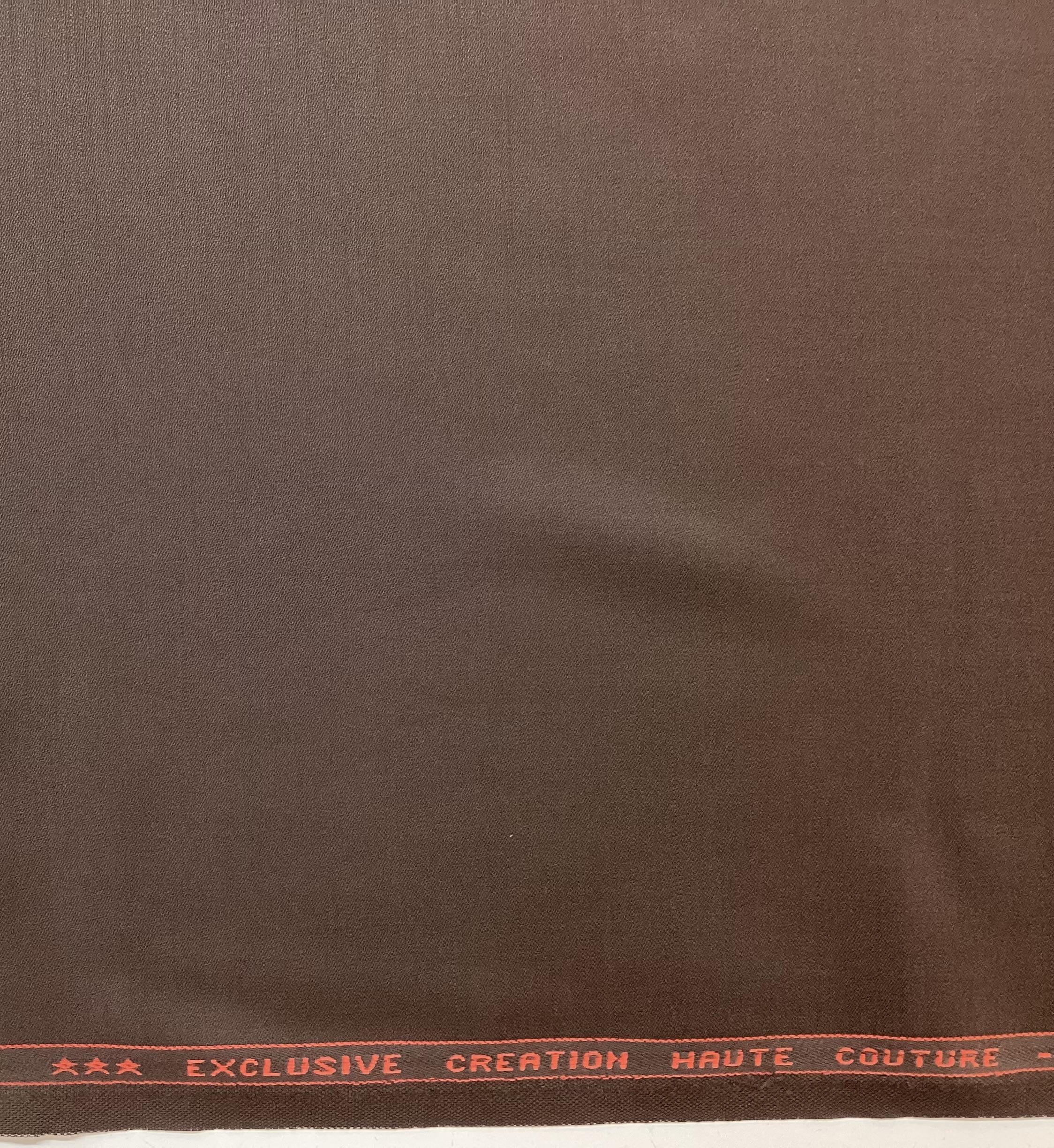 Italian Stretch Wool Satin Faille in Raisin