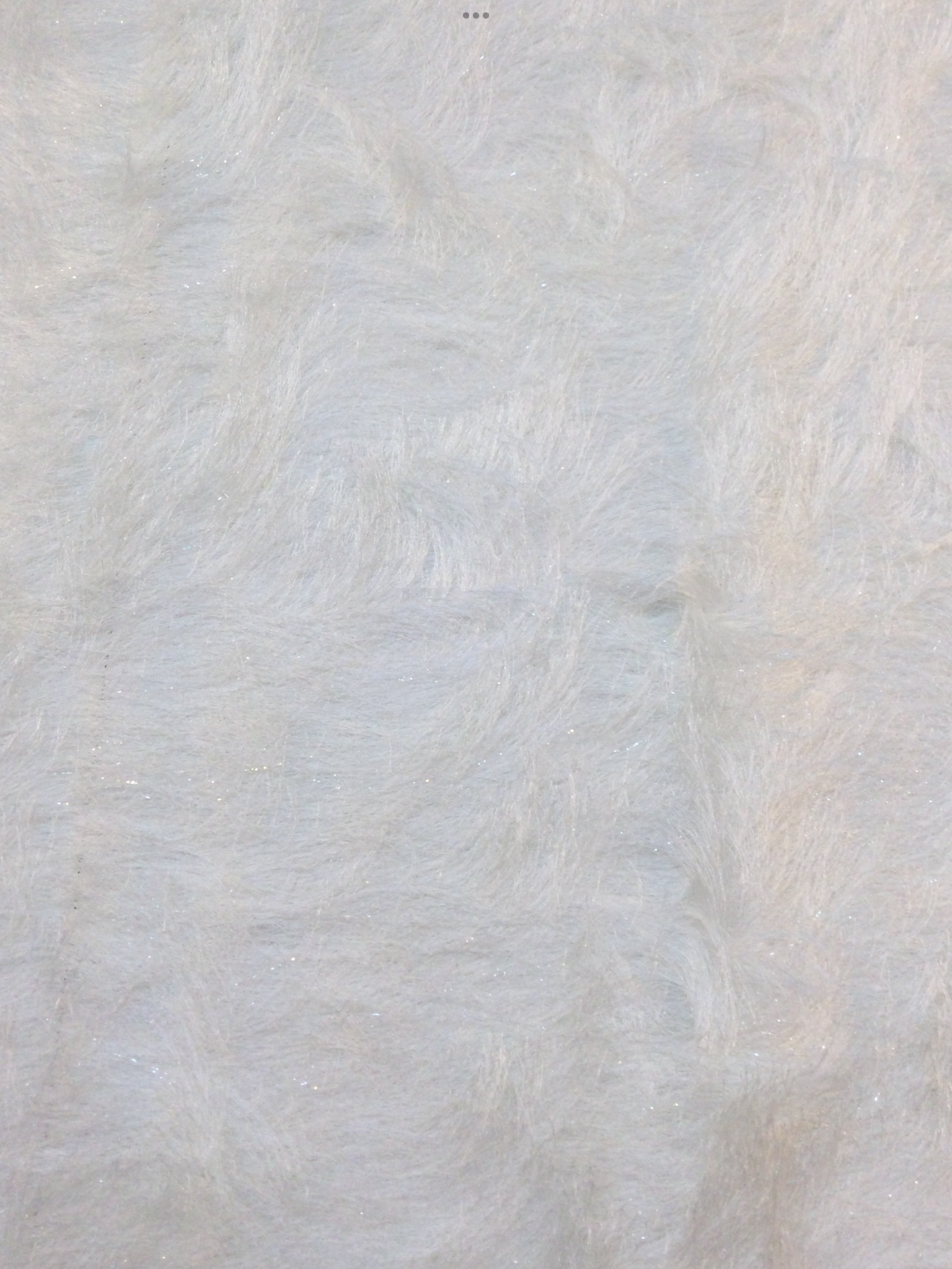 Polyester Lurex Eyelash in Ivory