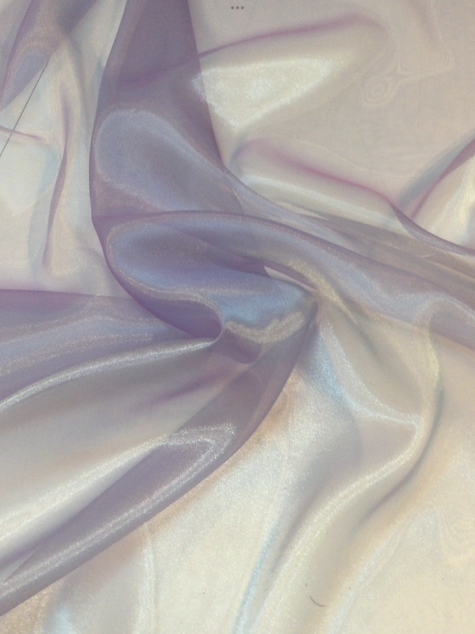 Iridescent Polyester Organza in Cornflower
