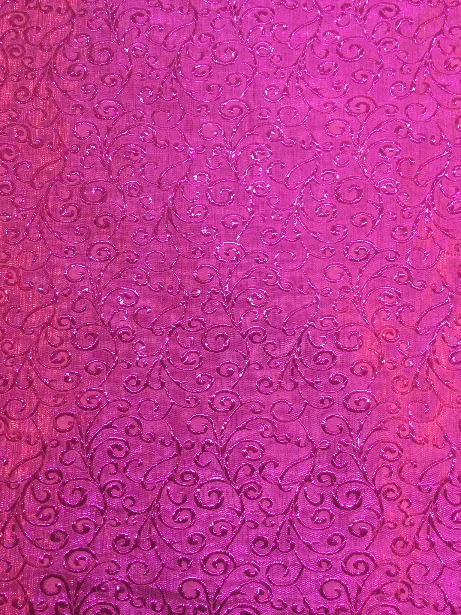 Metallic Swirl Jacquard in Fuchsia
