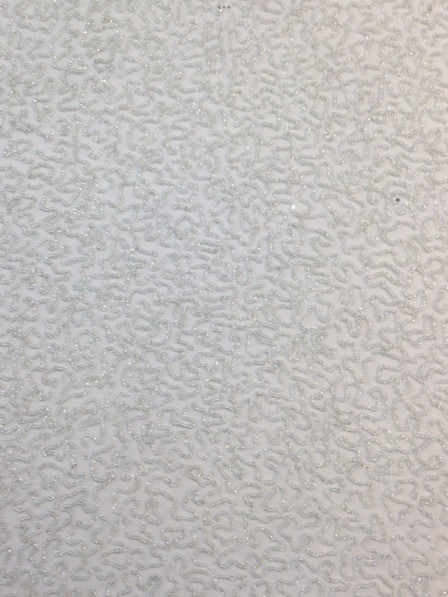 Beaded Chiffon in Off White