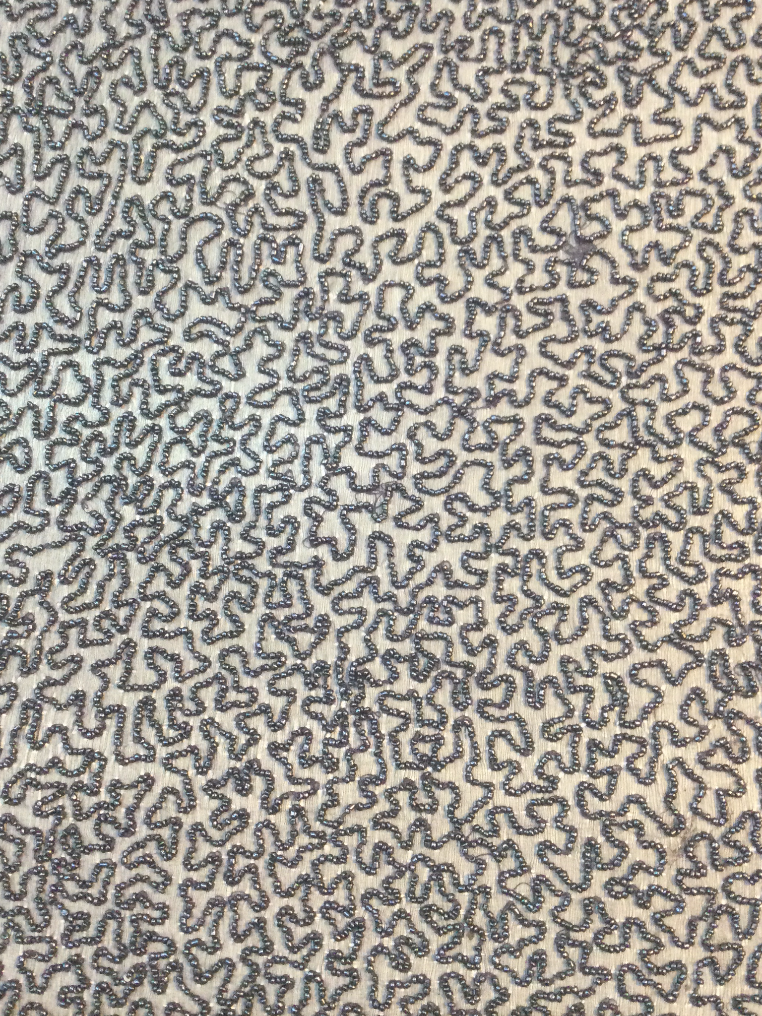 Beaded Chiffon in Navy