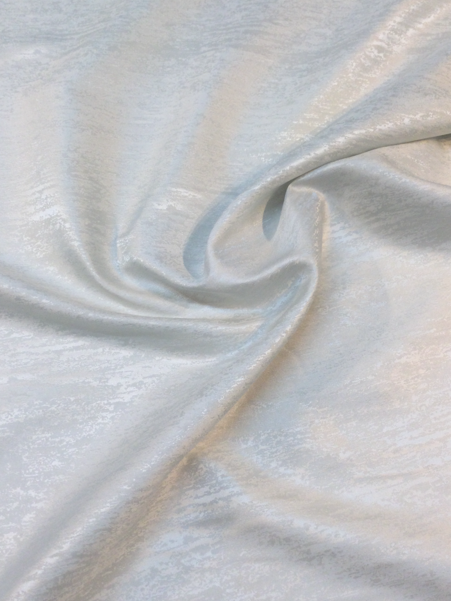 Made in Italy 100% Silk Marble Jacquard in Silver