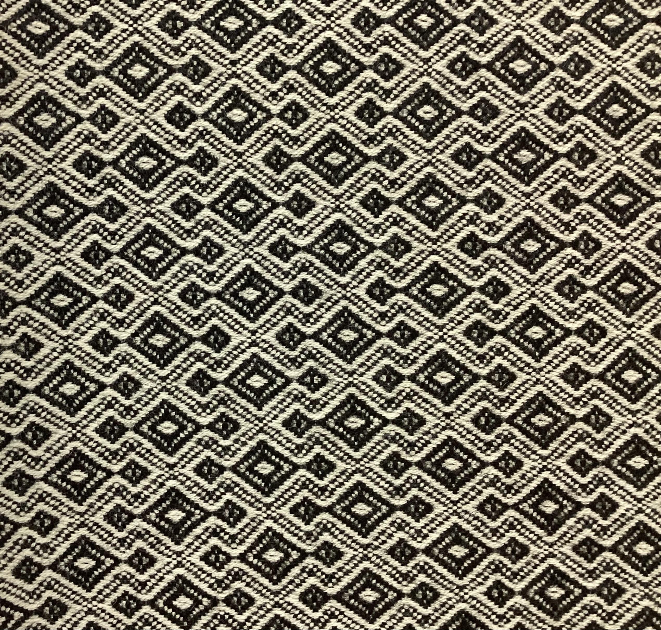 100% Wool Novelty In Black & Hemp