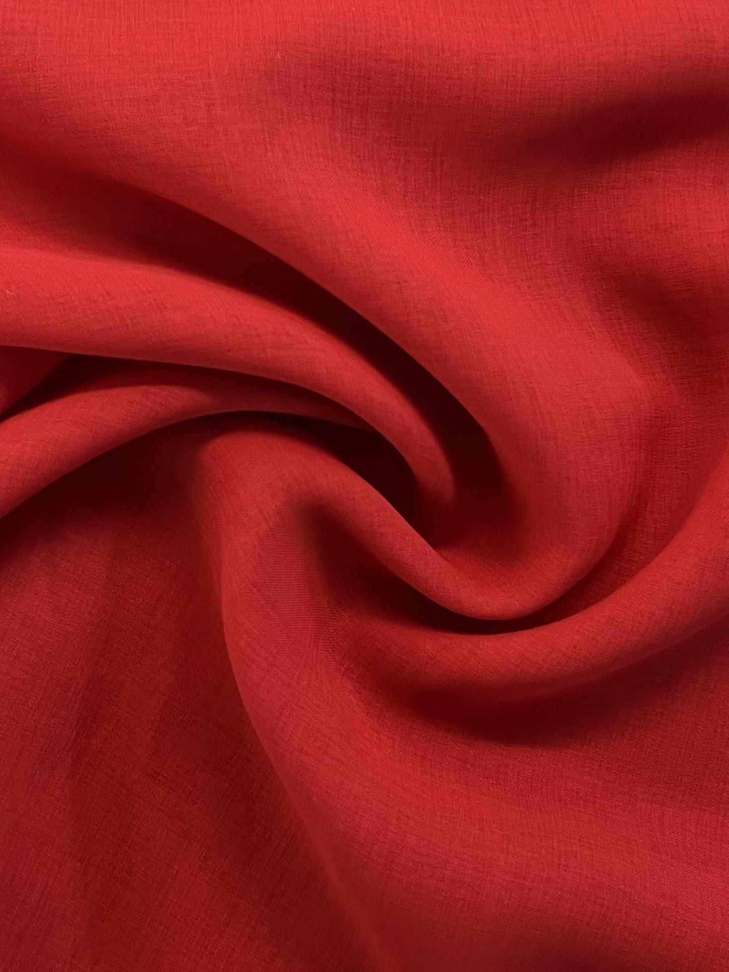 Japanese Polyester Gauze Chiffon in Red