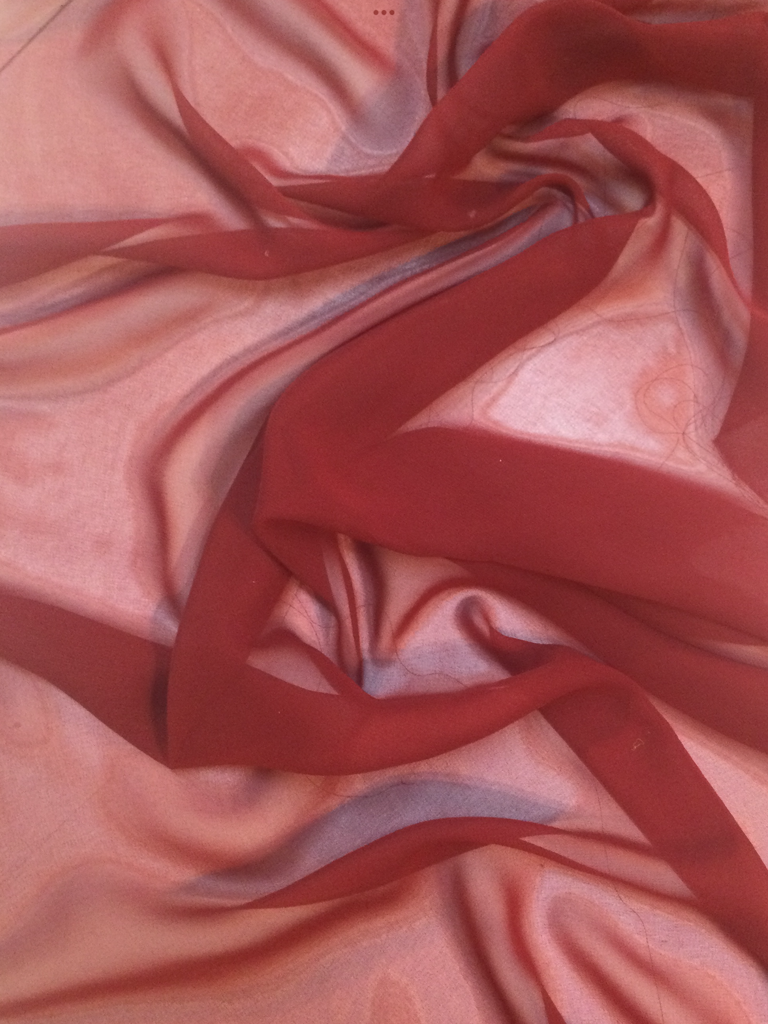 Japanese Polyester Chiffon in Burgundy
