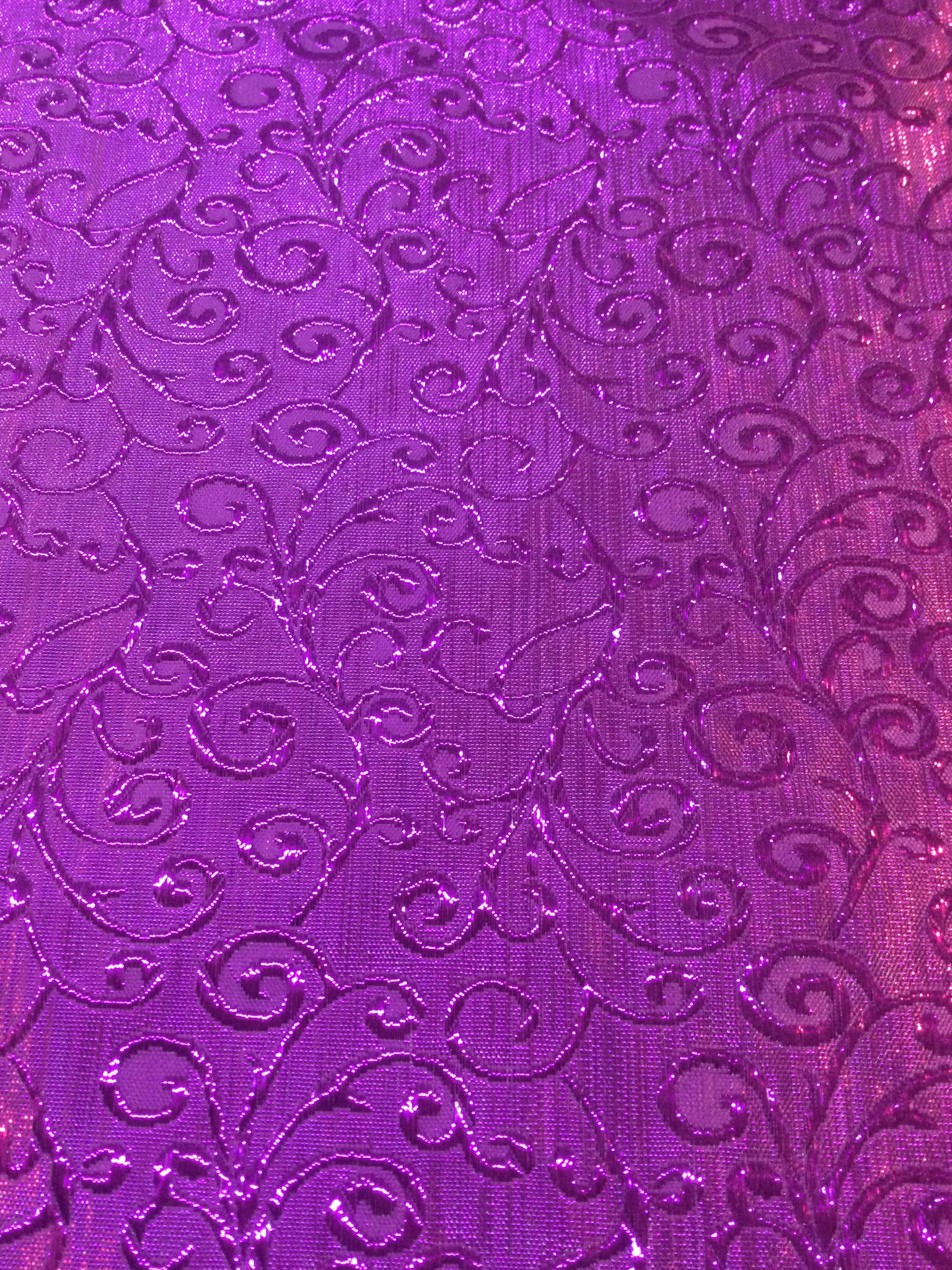 Metallic Swirl Jacquard in Purple