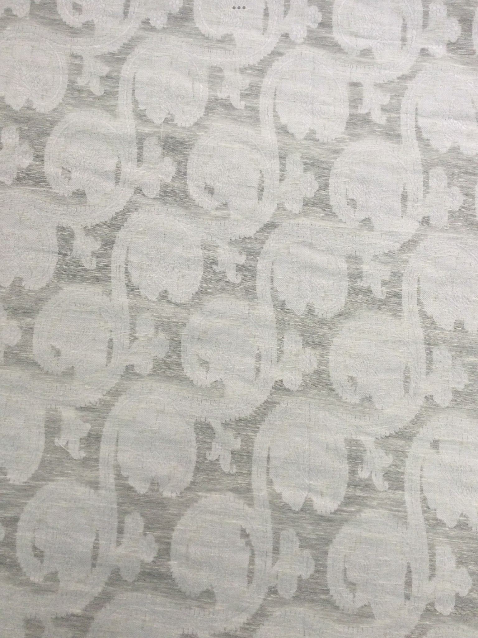 Indian Cotton Linen Novelty in Ivory