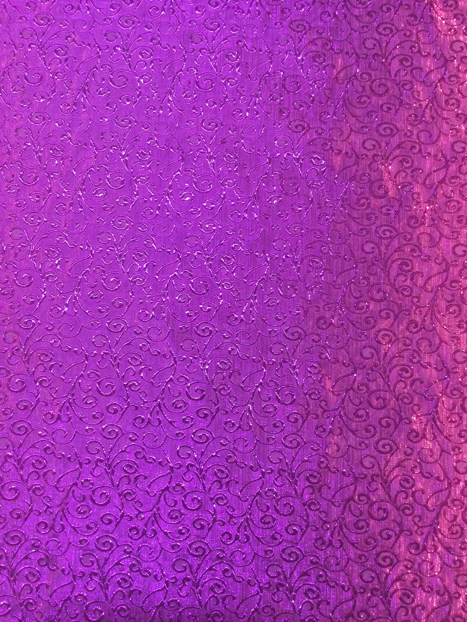 Metallic Swirl Jacquard in Purple