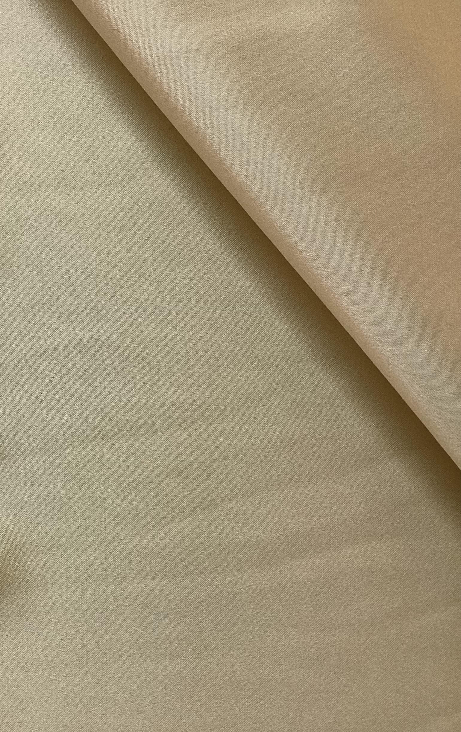 SUEDED 100% SILK CHARMEUSE IN BUTTER