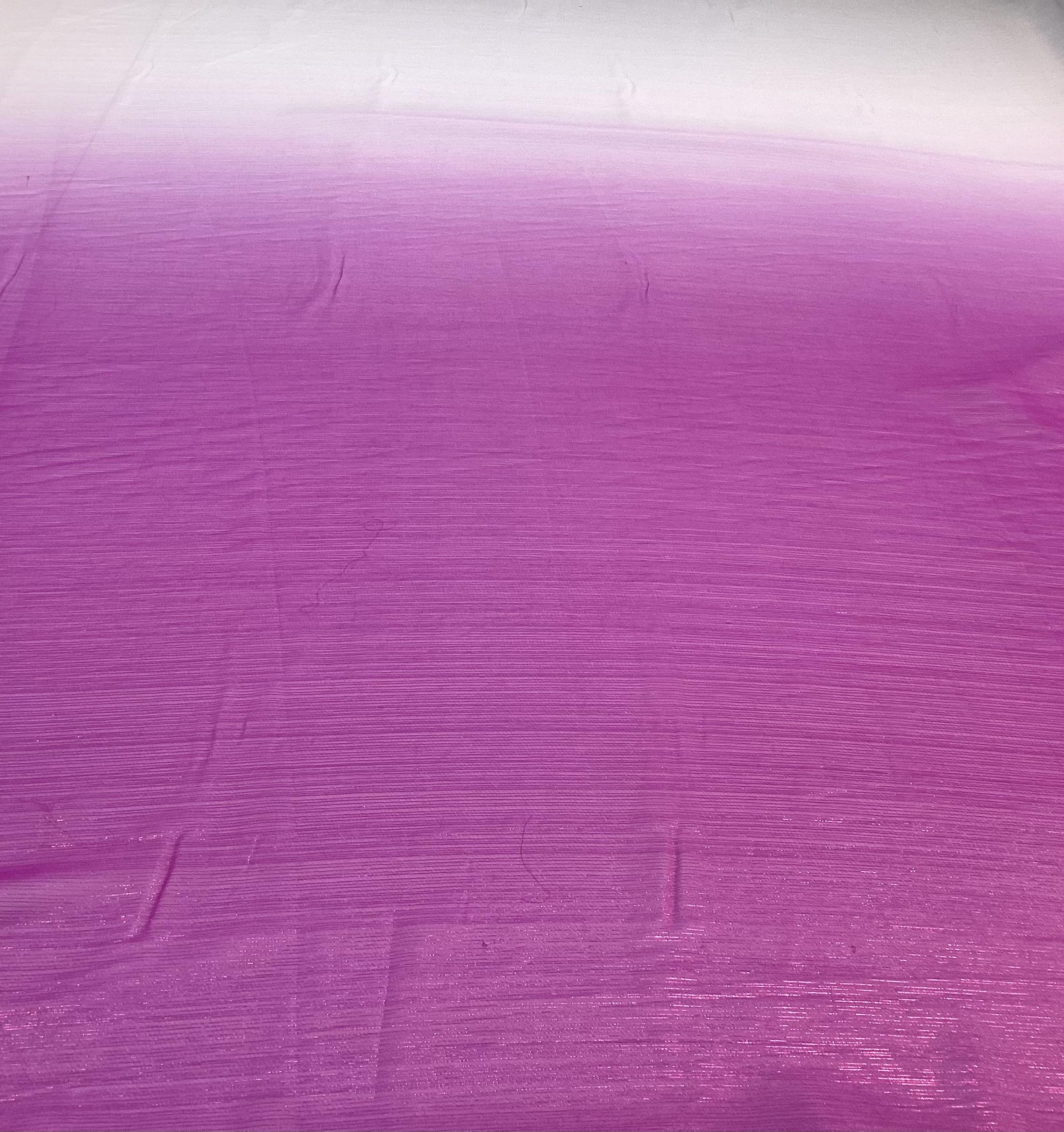 Ombre Polyester Metallic Chiffon in Fuchsia