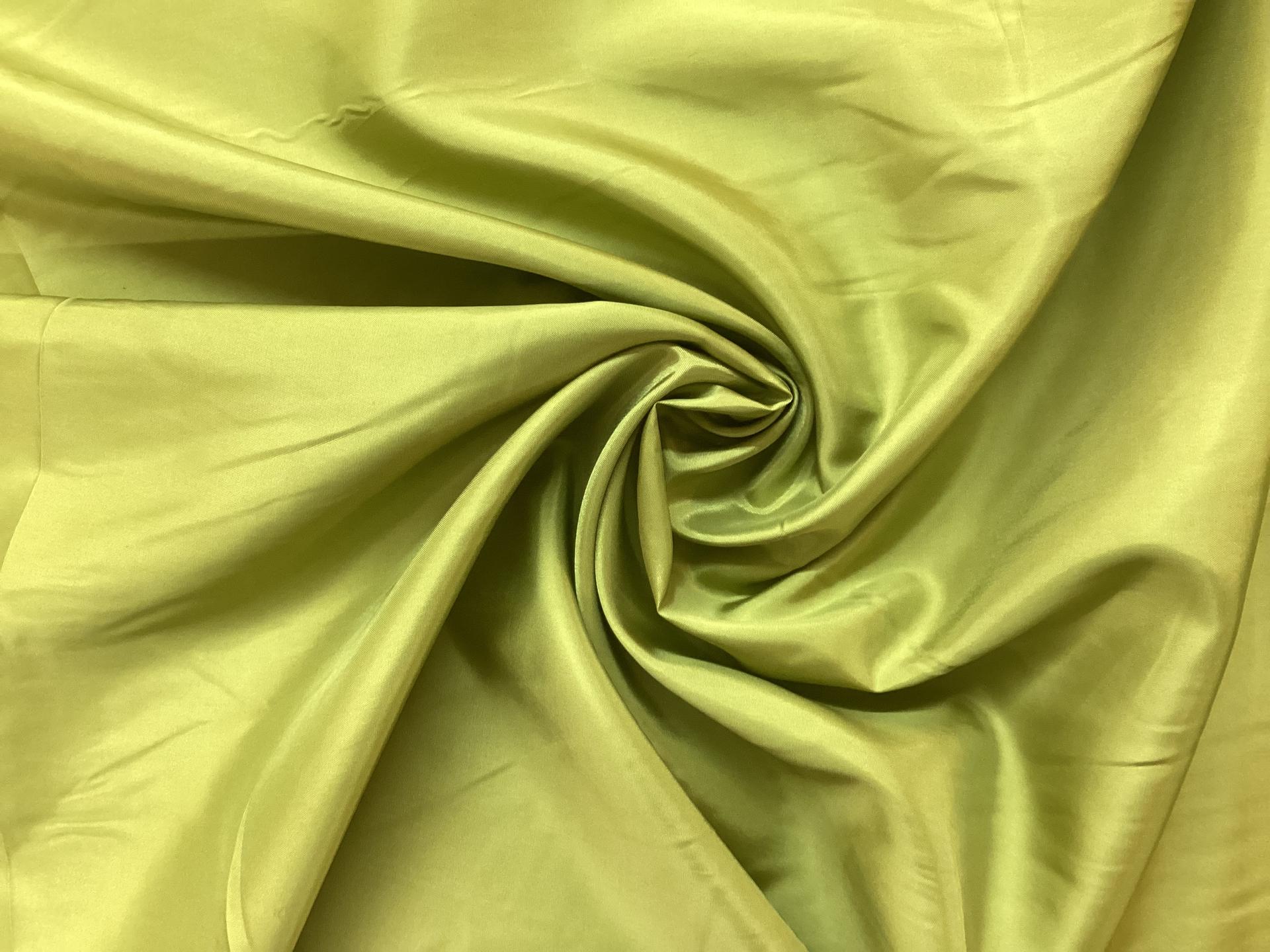 Polyester Lining In Lime Green