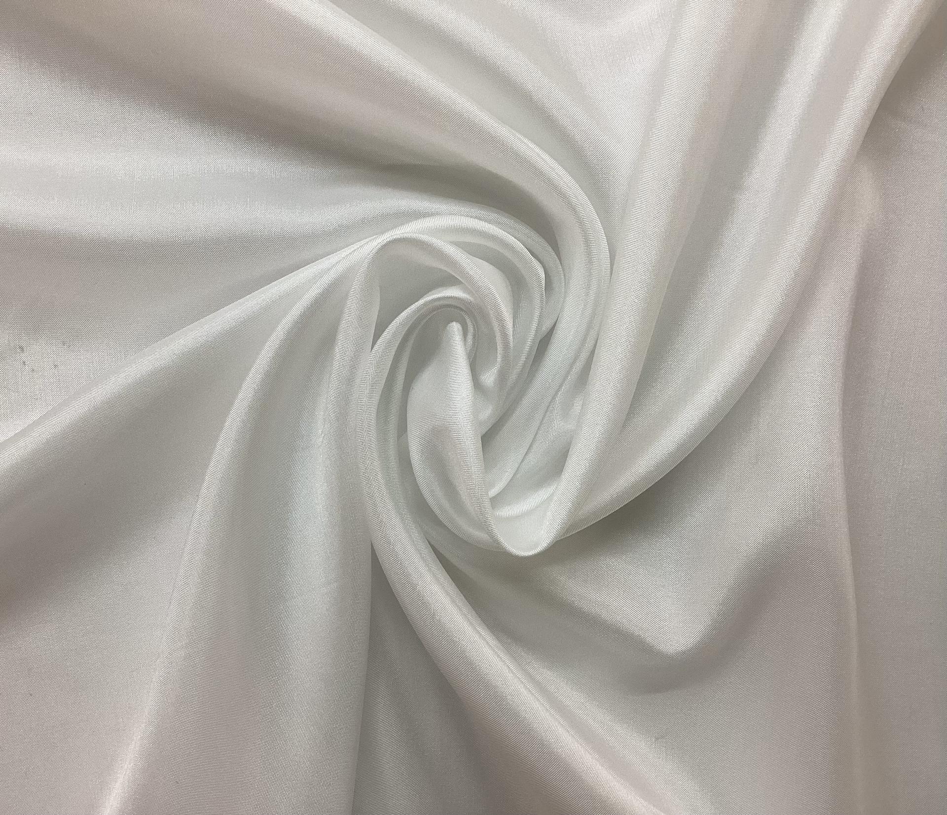 Japanese Habutae Polyester Lining in Optic White