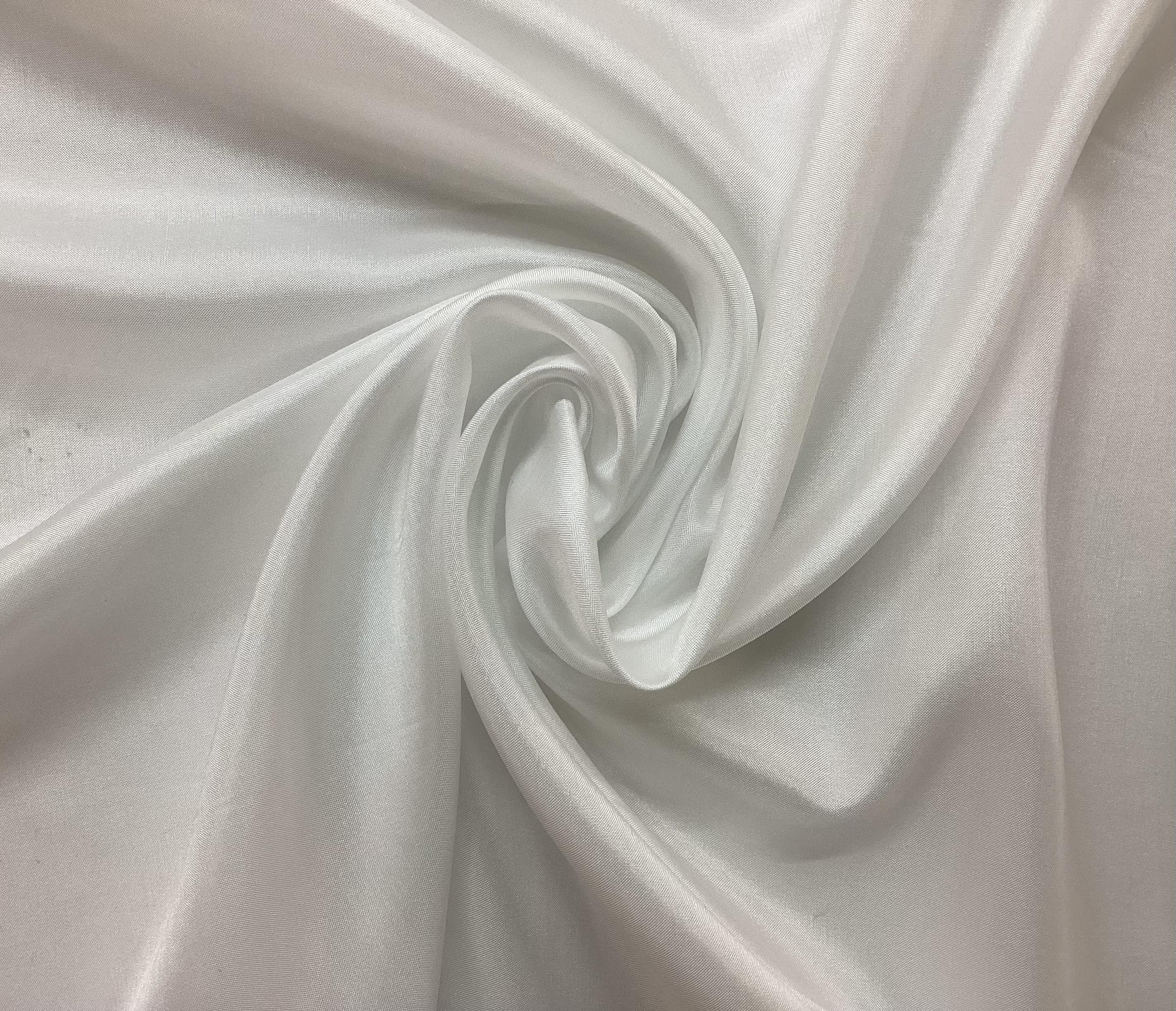 Japanese Habutae Polyester Lining in Optic White