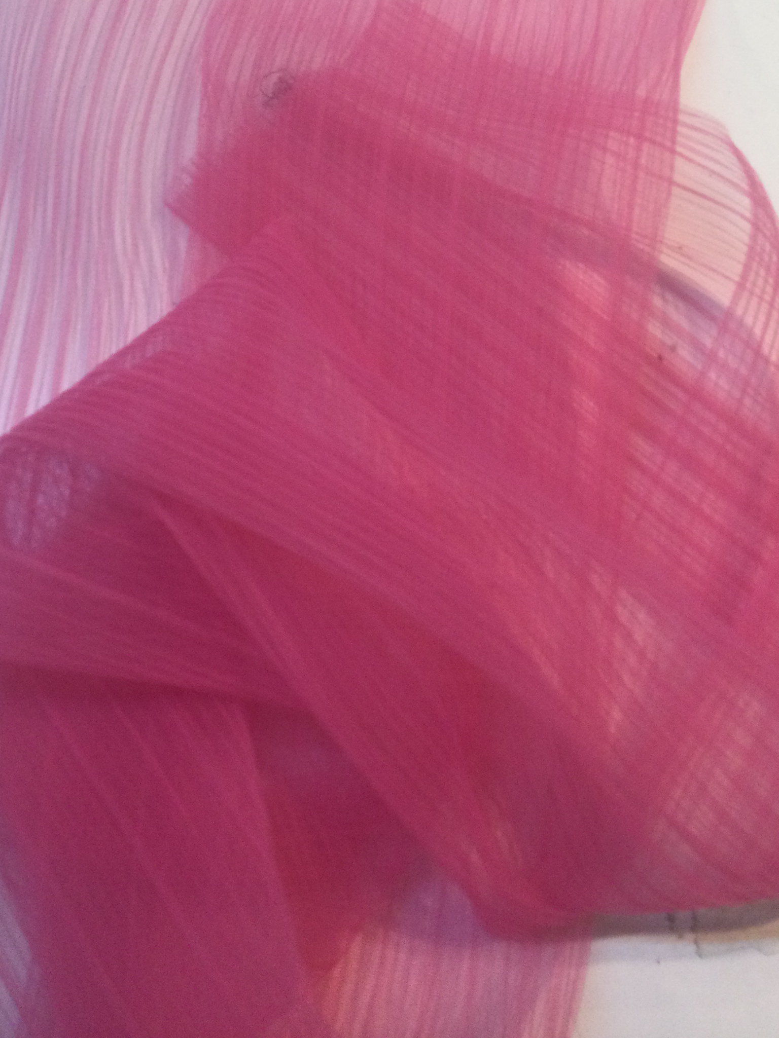 Pleated Tulle in Hot Pink